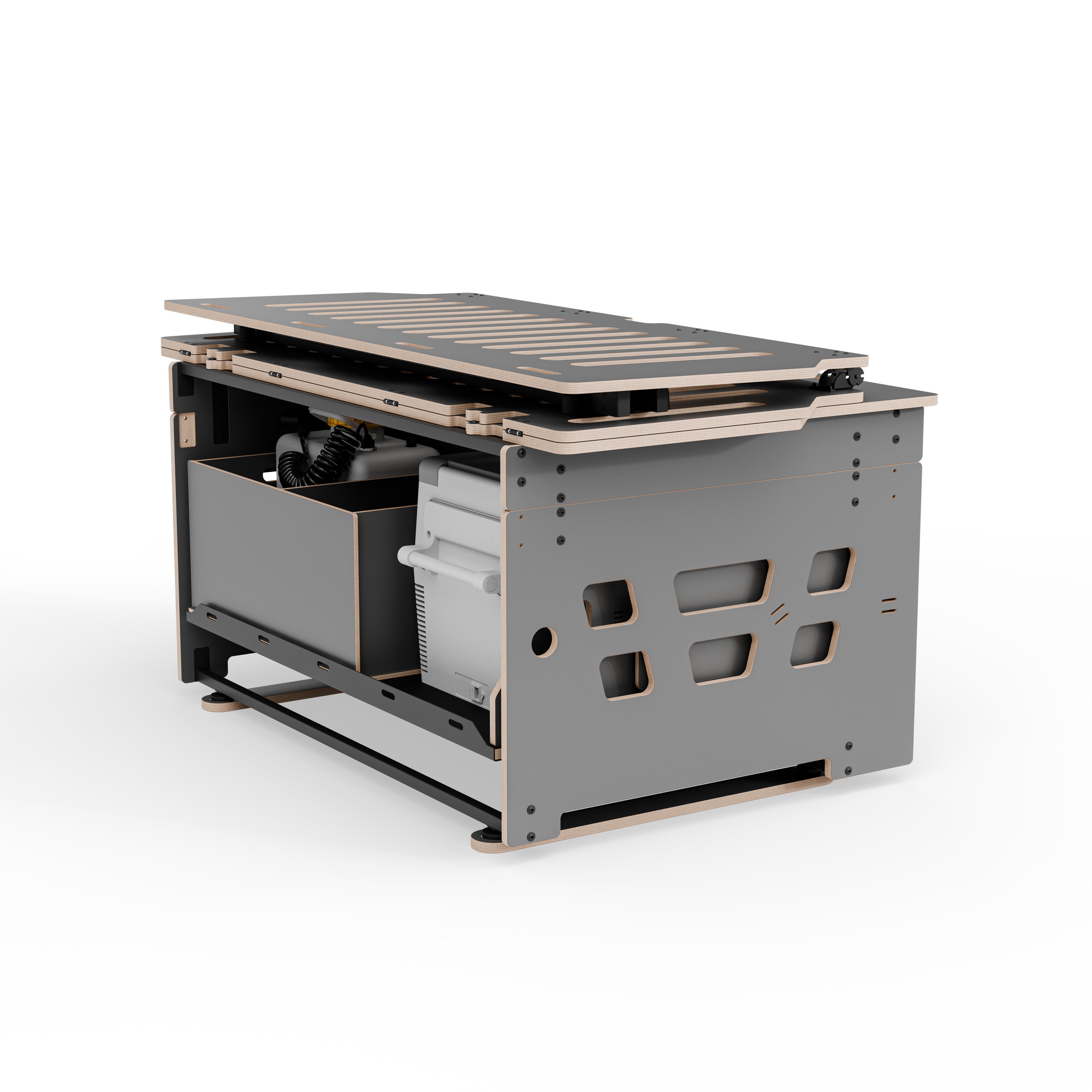 COSLEE Komplettset inkl. Küchenmodul, Wassersystem und Kühlbox