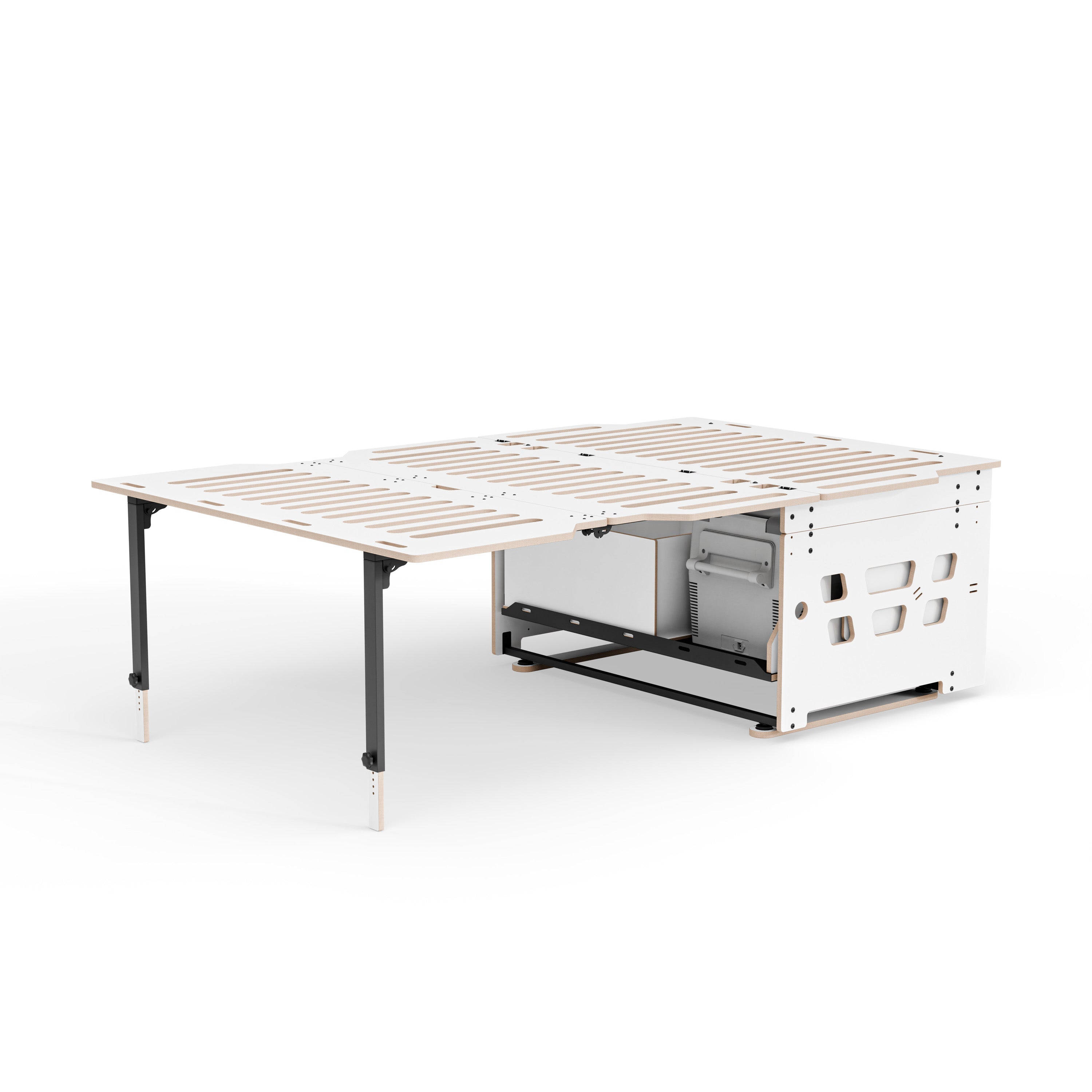 COSLEE Komplettset inkl. Küchenmodul, Wassersystem und Kühlbox