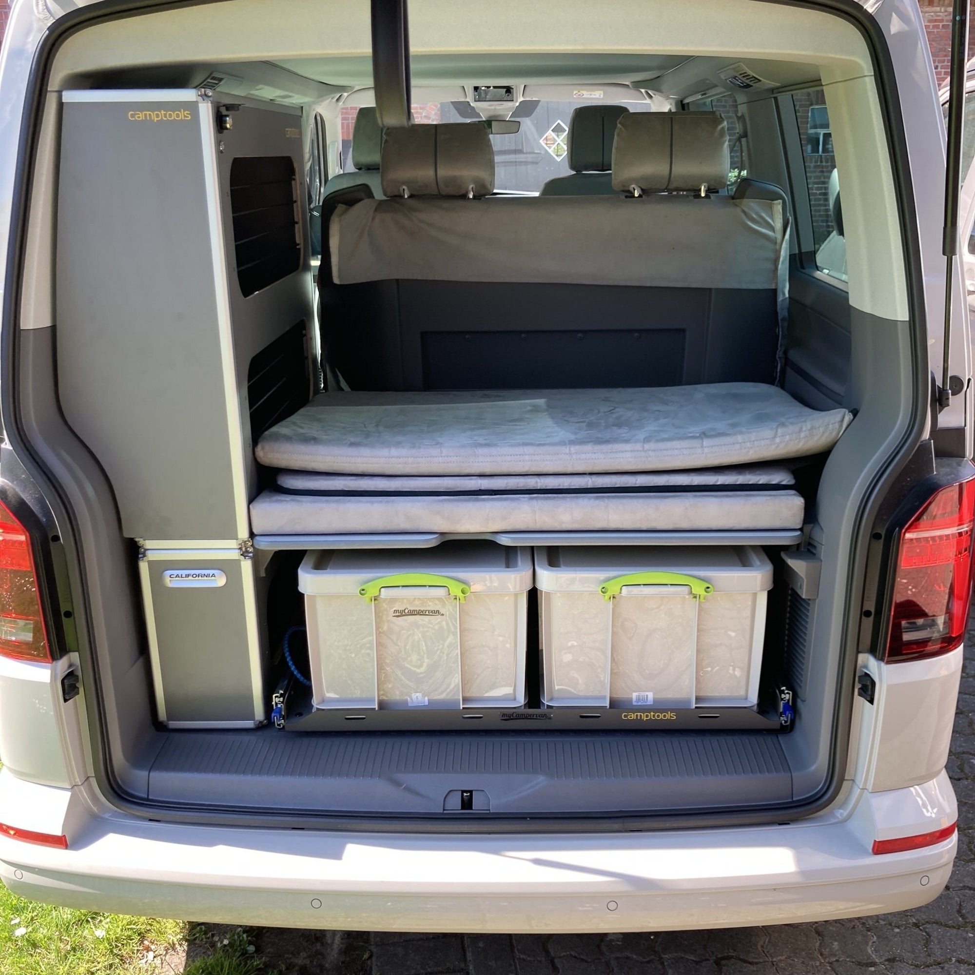 Heckauszug für VW T5, T6 & T6.1 California Ocean, Coast und Beach mit Staukiste