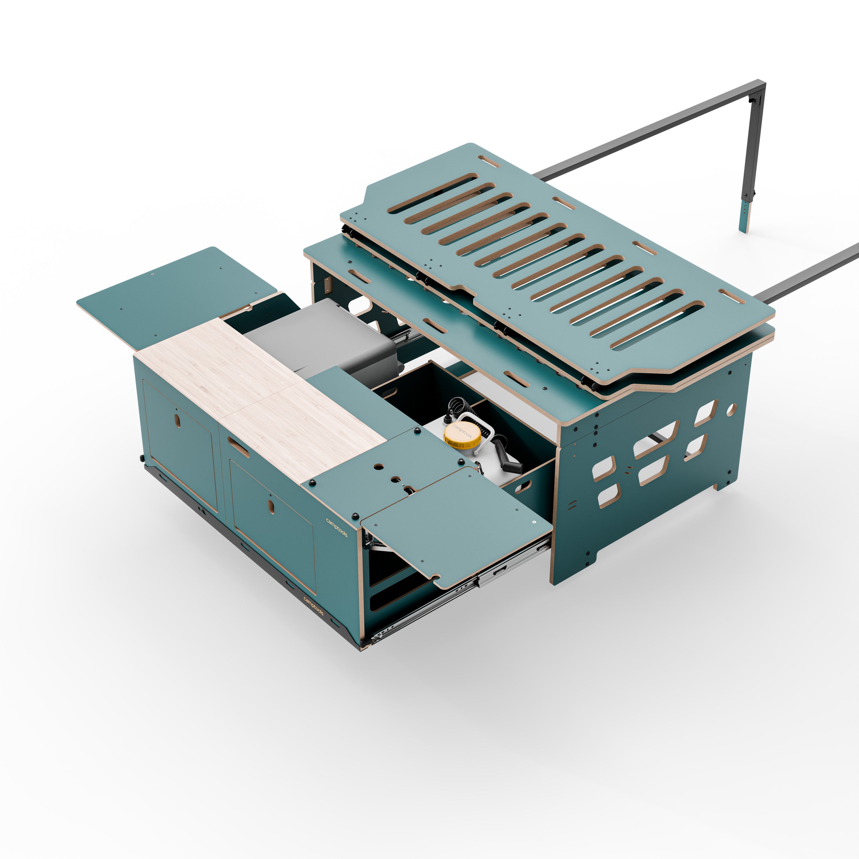 COSLEE Komplettset inkl. Küchenmodul, Wassersystem und Kühlbox