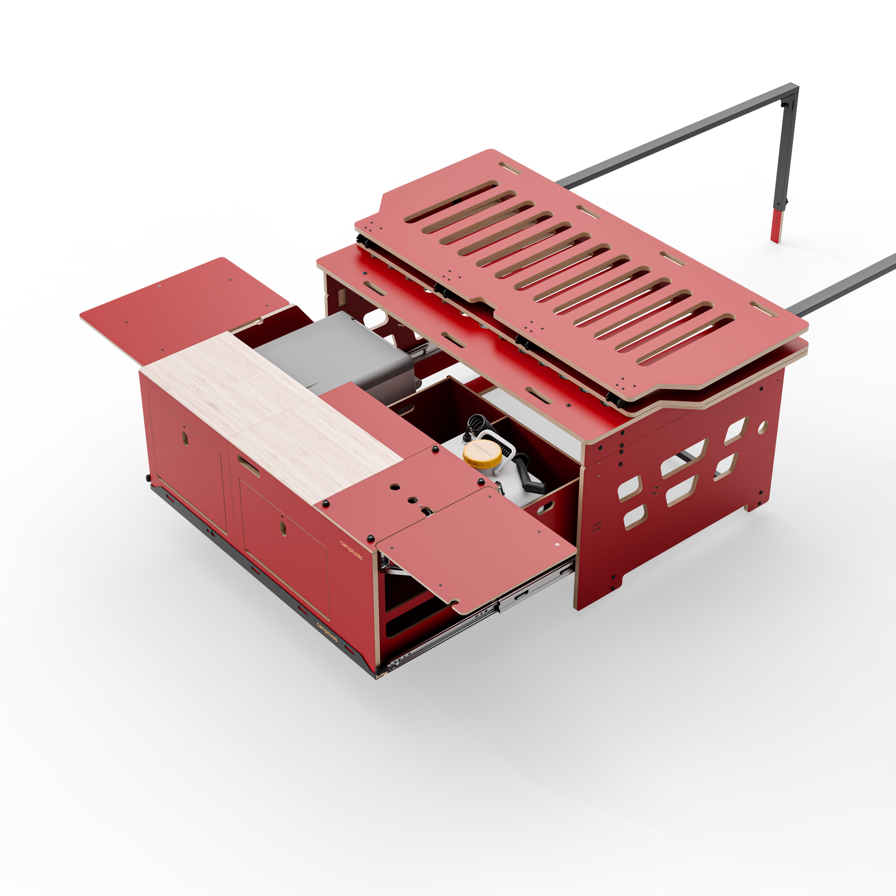 COSLEE Komplettset inkl. Küchenmodul, Wassersystem und Kühlbox