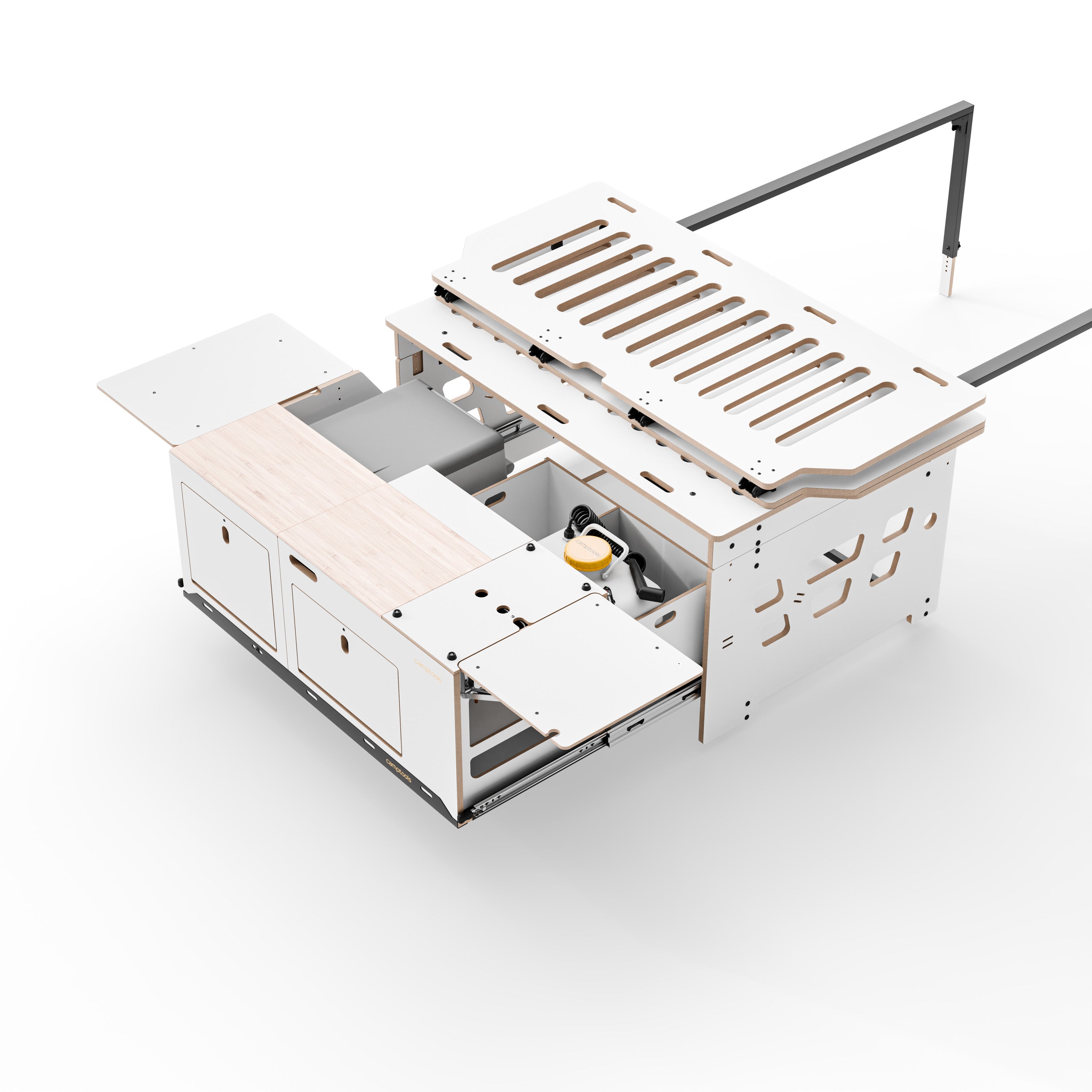 COSLEE Komplettset inkl. Küchenmodul, Wassersystem und Kühlbox