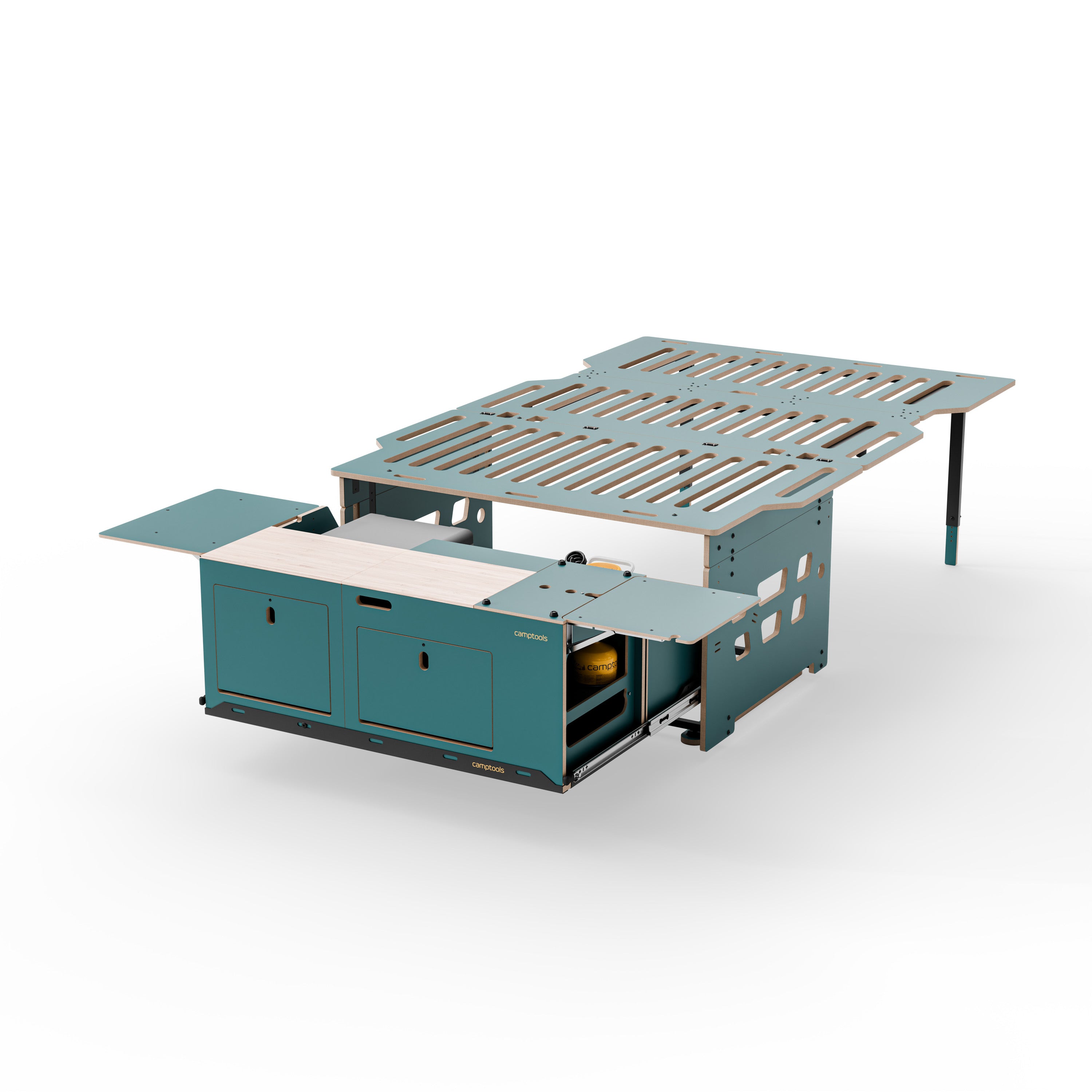 COSLEE Komplettset inkl. Küchenmodul, Wassersystem und Kühlbox