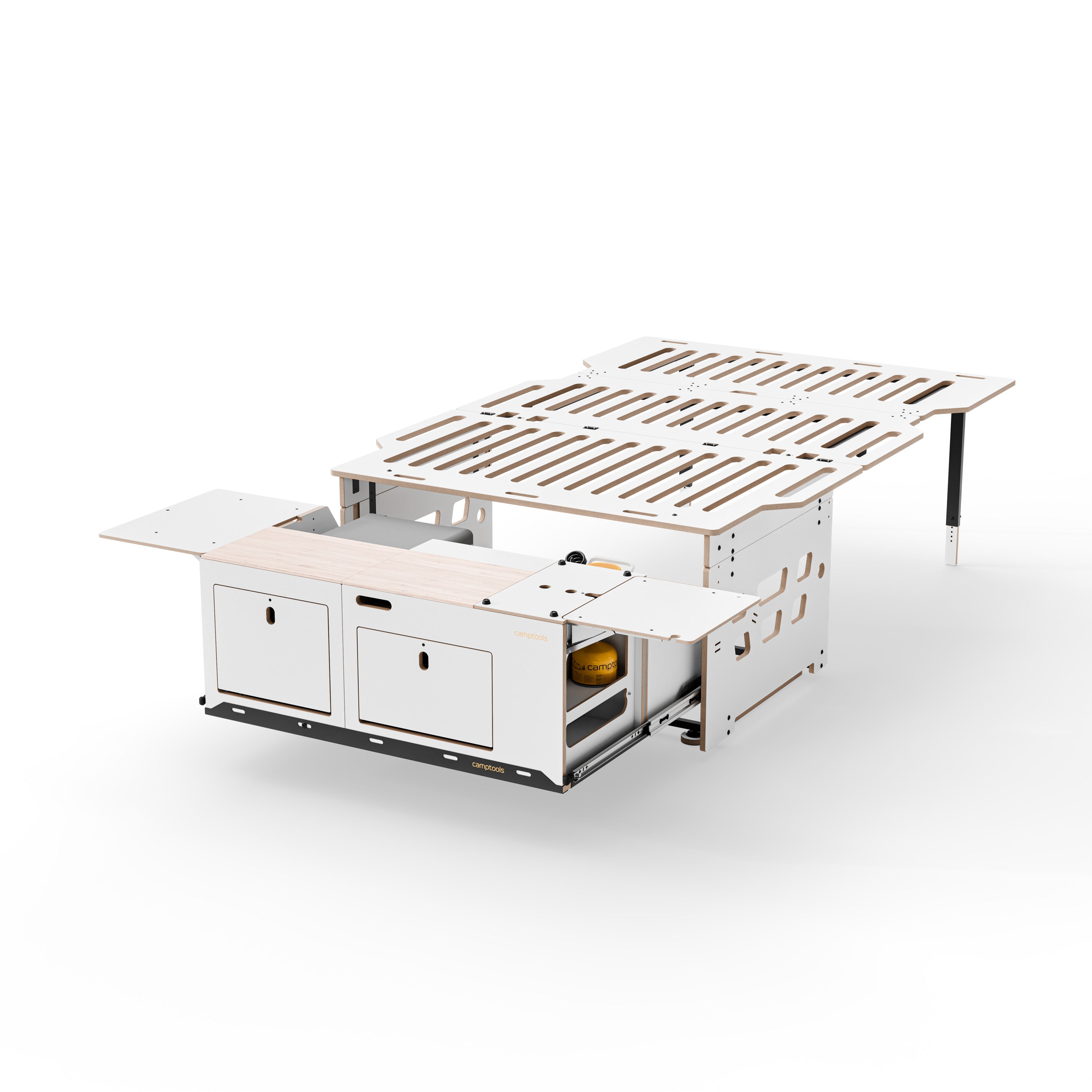 COSLEE Komplettset inkl. Küchenmodul, Wassersystem und Kühlbox