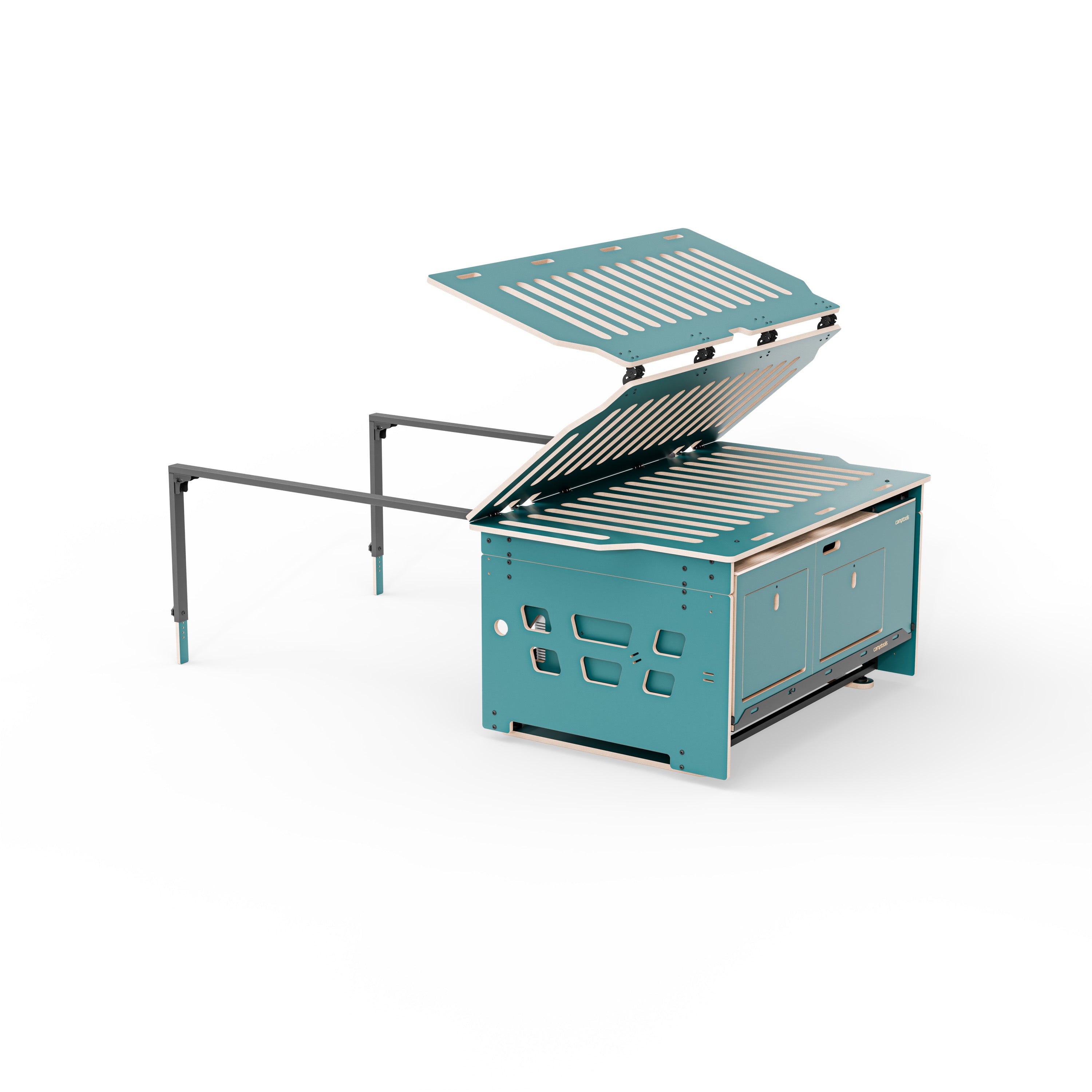 COSLEE Komplettset inkl. Küchenmodul, Wassersystem und Kühlbox