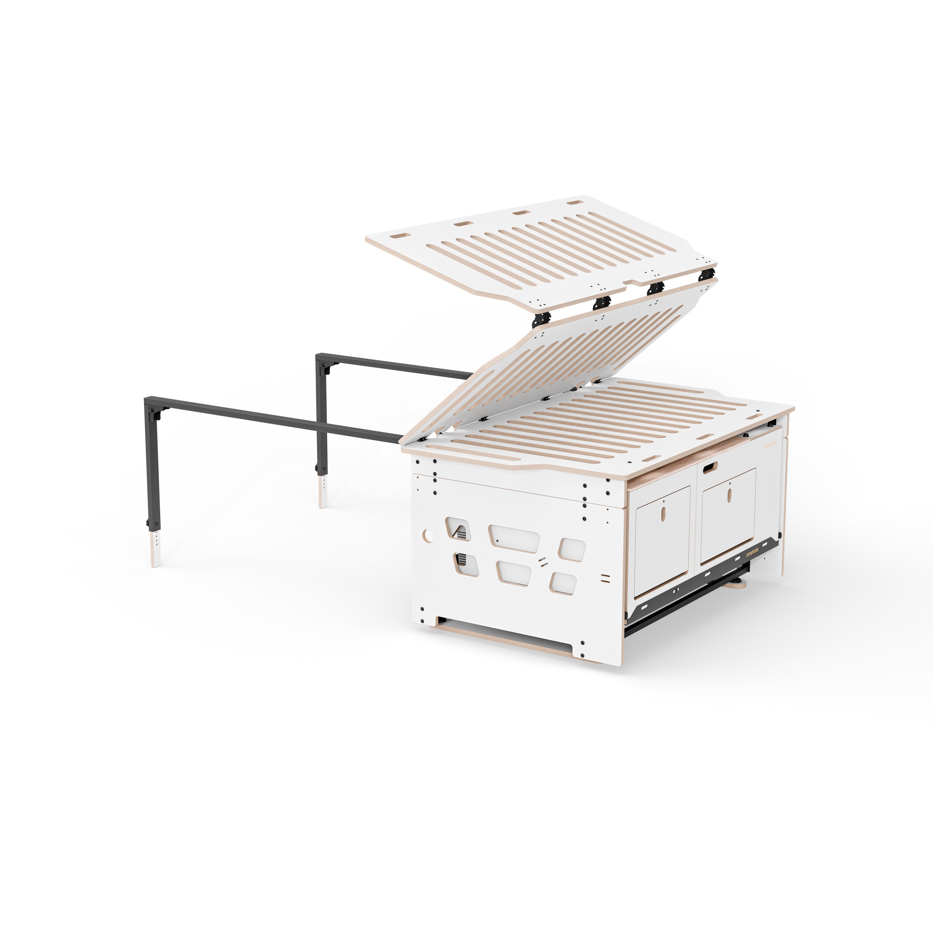 COSLEE Komplettset inkl. Küchenmodul, Wassersystem und Kühlbox