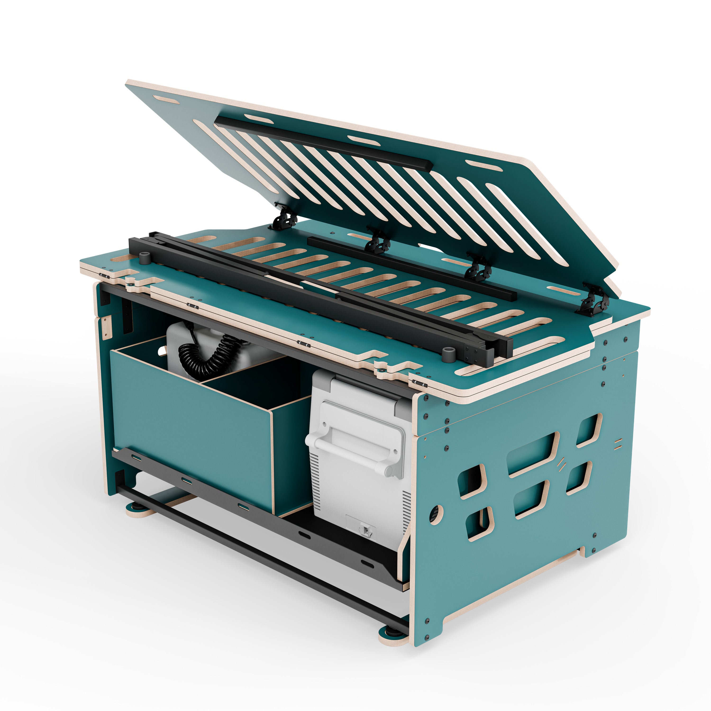 COSLEE Komplettset inkl. Küchenmodul, Wassersystem und Kühlbox