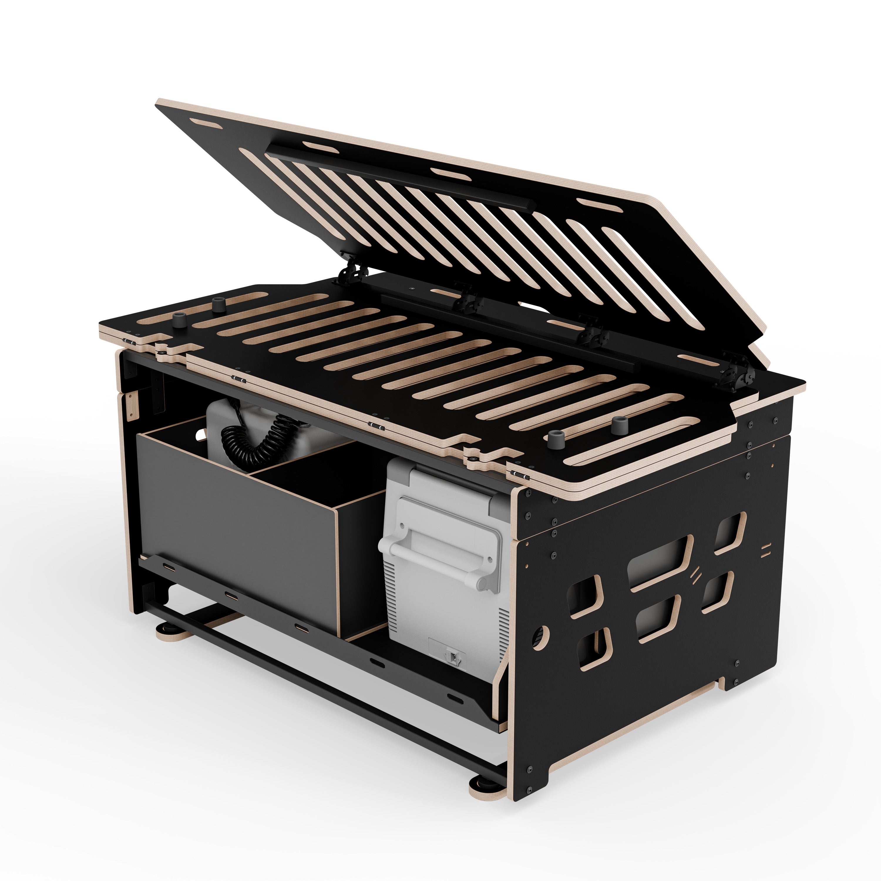 COSLEE Komplettset inkl. Küchenmodul, Wassersystem und Kühlbox