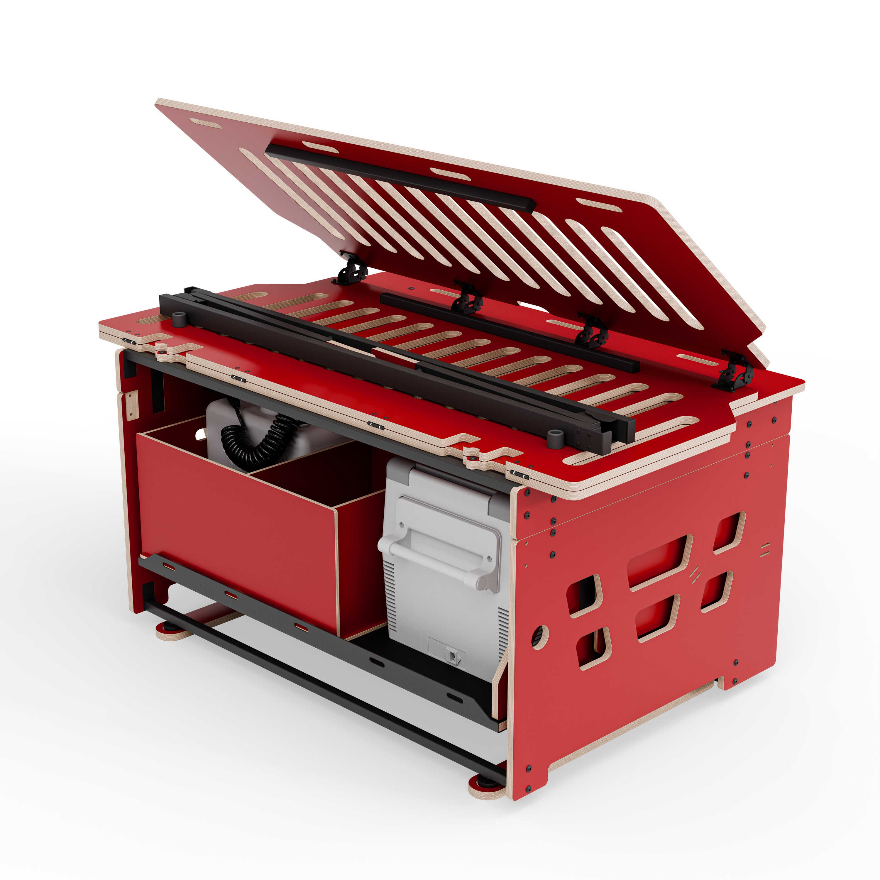 COSLEE Komplettset inkl. Küchenmodul, Wassersystem und Kühlbox