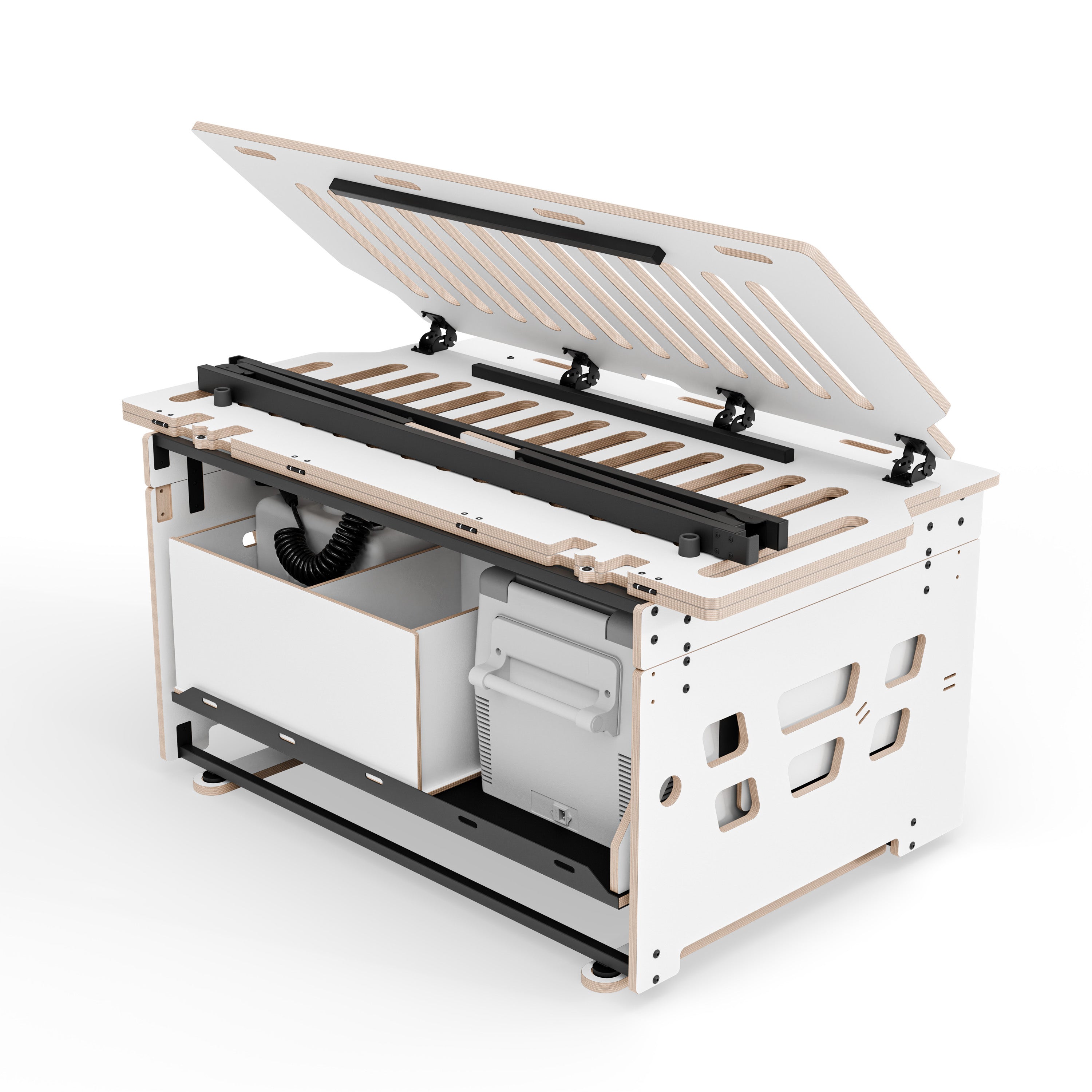 COSLEE Komplettset inkl. Küchenmodul, Wassersystem und Kühlbox