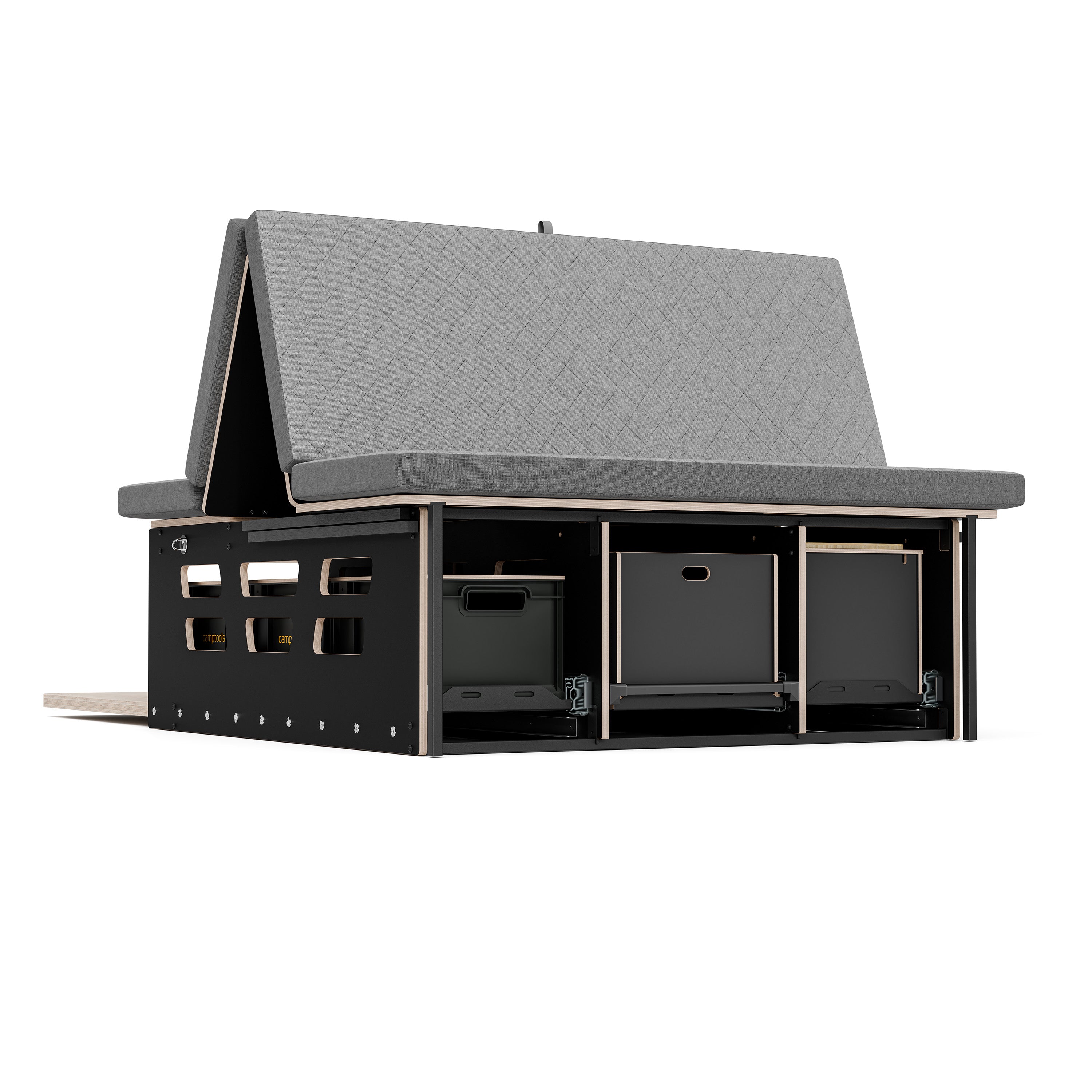 BENCH2 Komplettset inkl. Küchenmodul, Wassersystem und Kühlbox