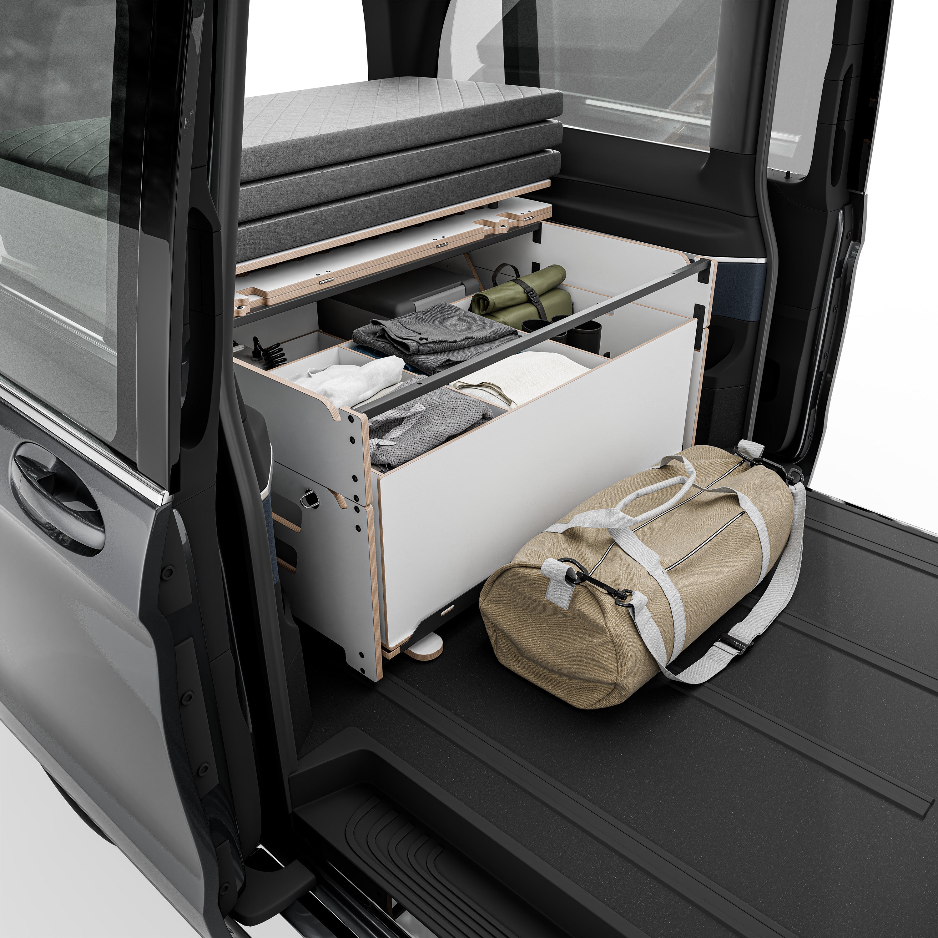 BIGBOX Komplettset inkl. Küchenmodul, Wassersystem und Kühlbox