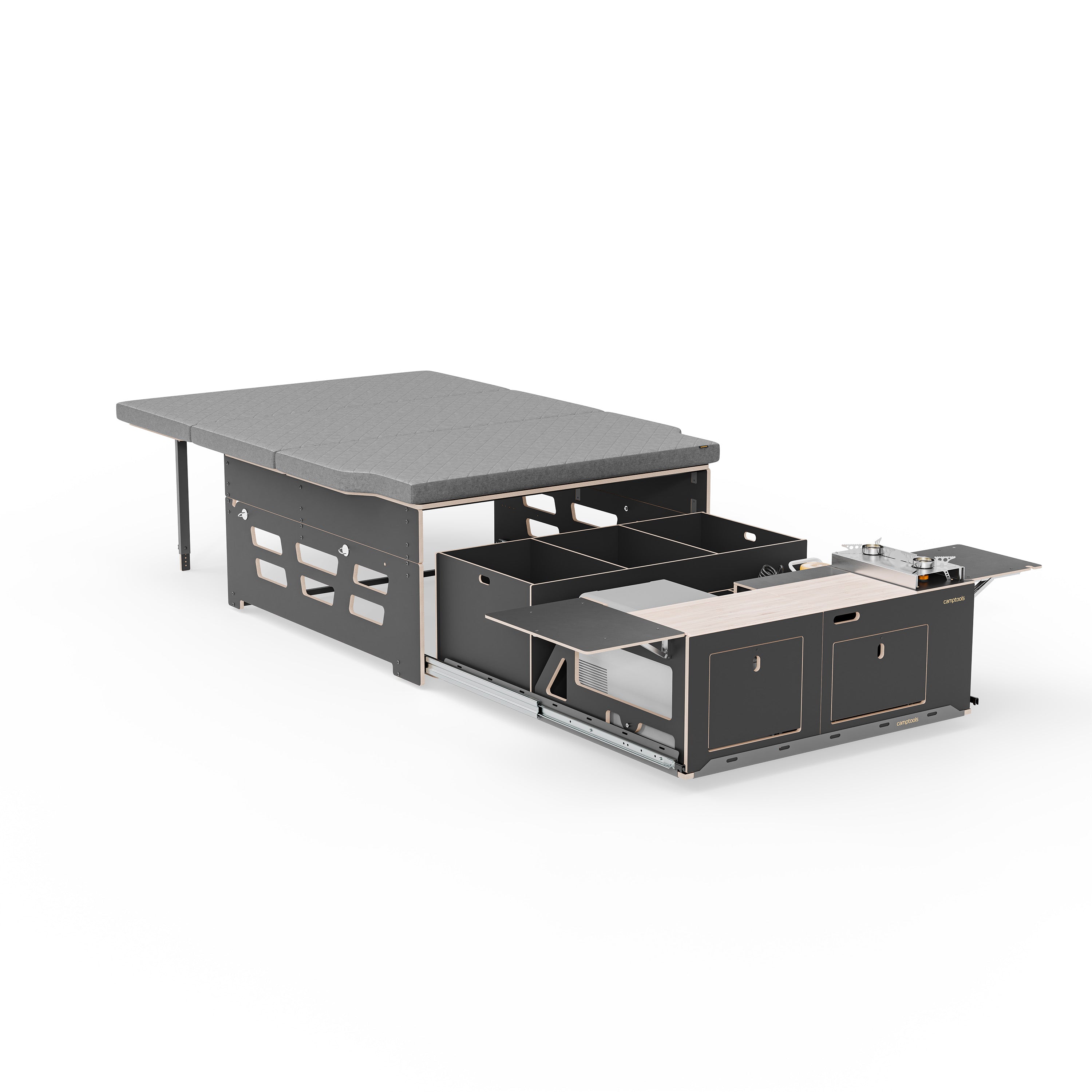 BIGBOX Komplettset inkl. Küchenmodul, Wassersystem und Kühlbox