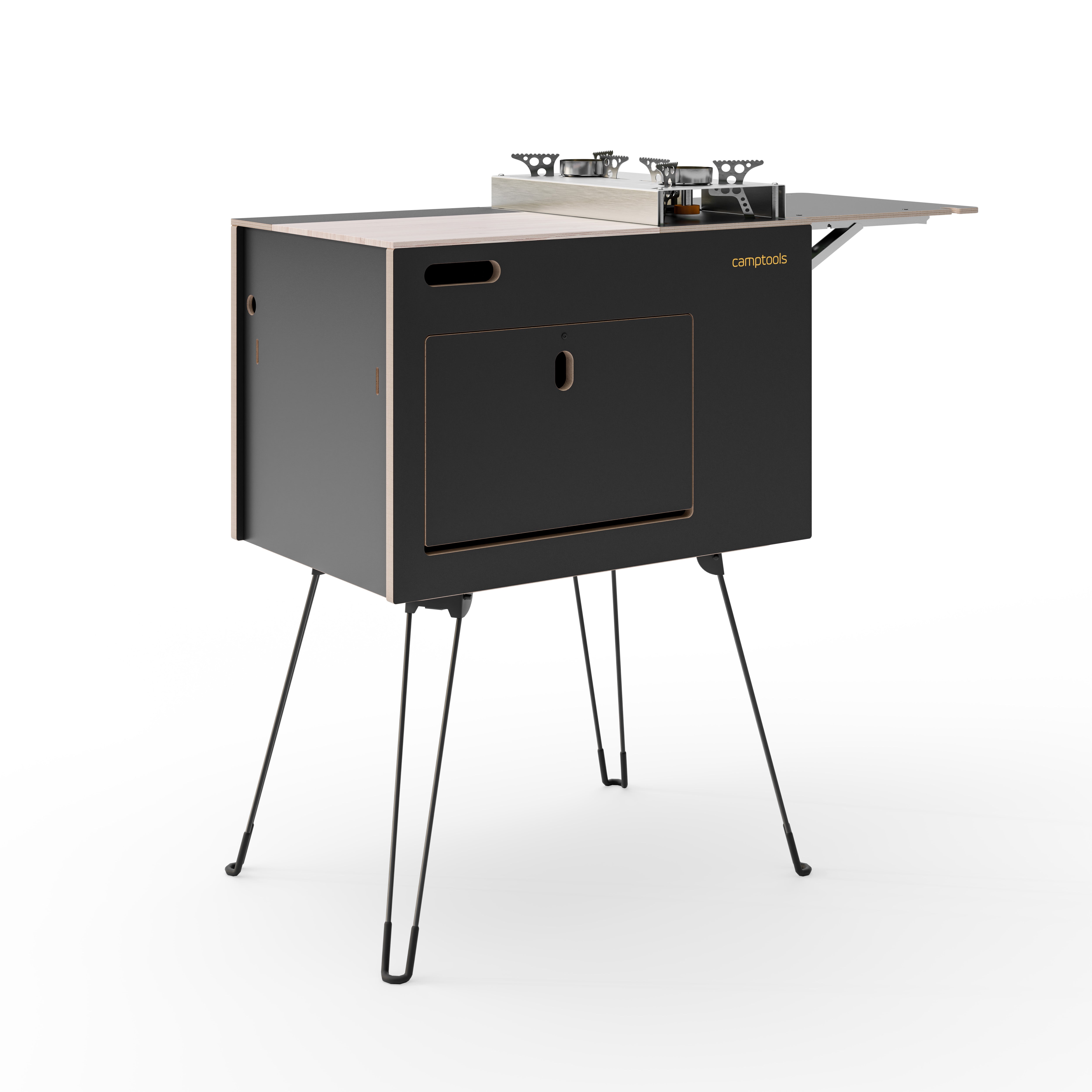 COBO Küchenbox und Kochbox mit Gaskocher im Euroboxformat