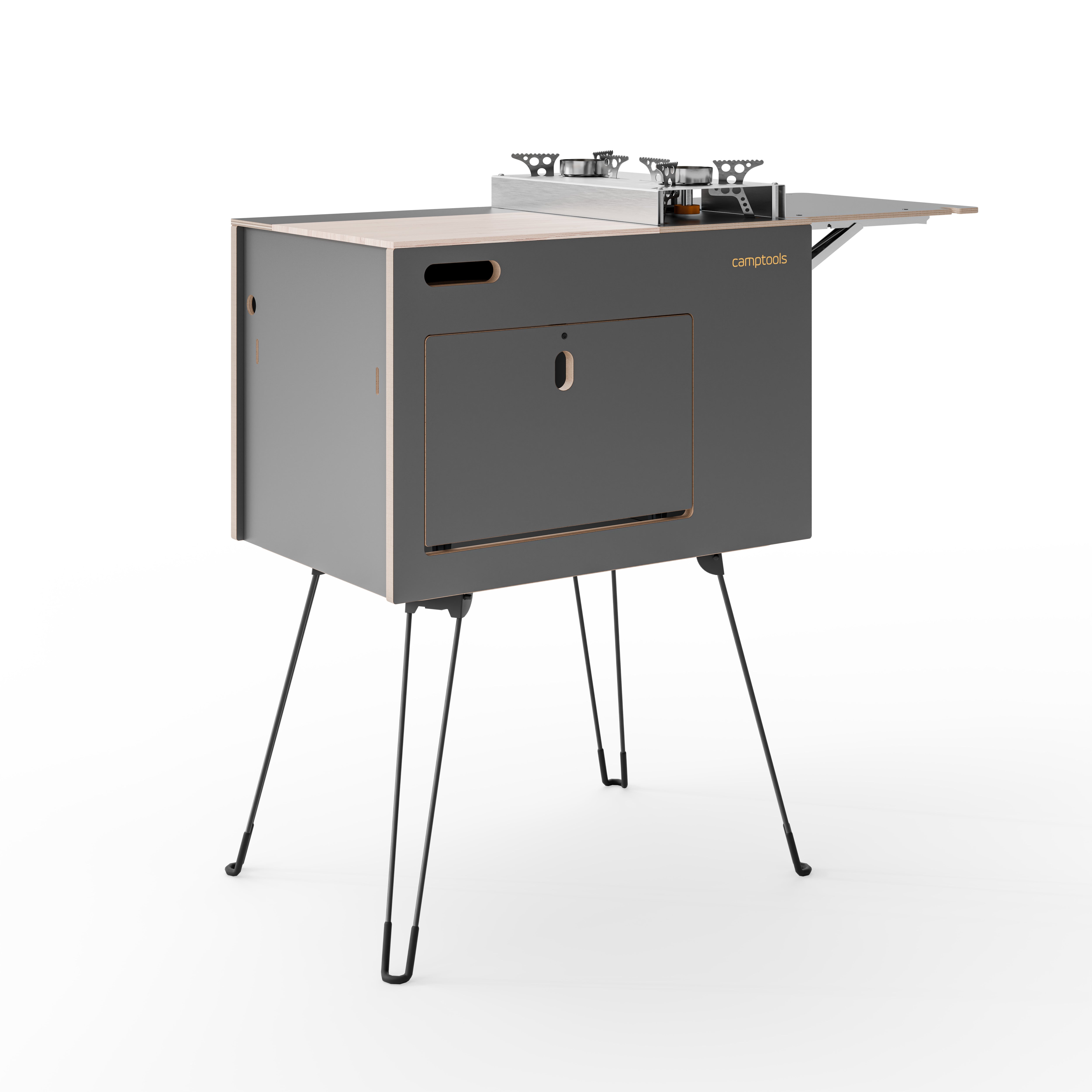 COBO Küchenbox und Kochbox mit Gaskocher im Euroboxformat