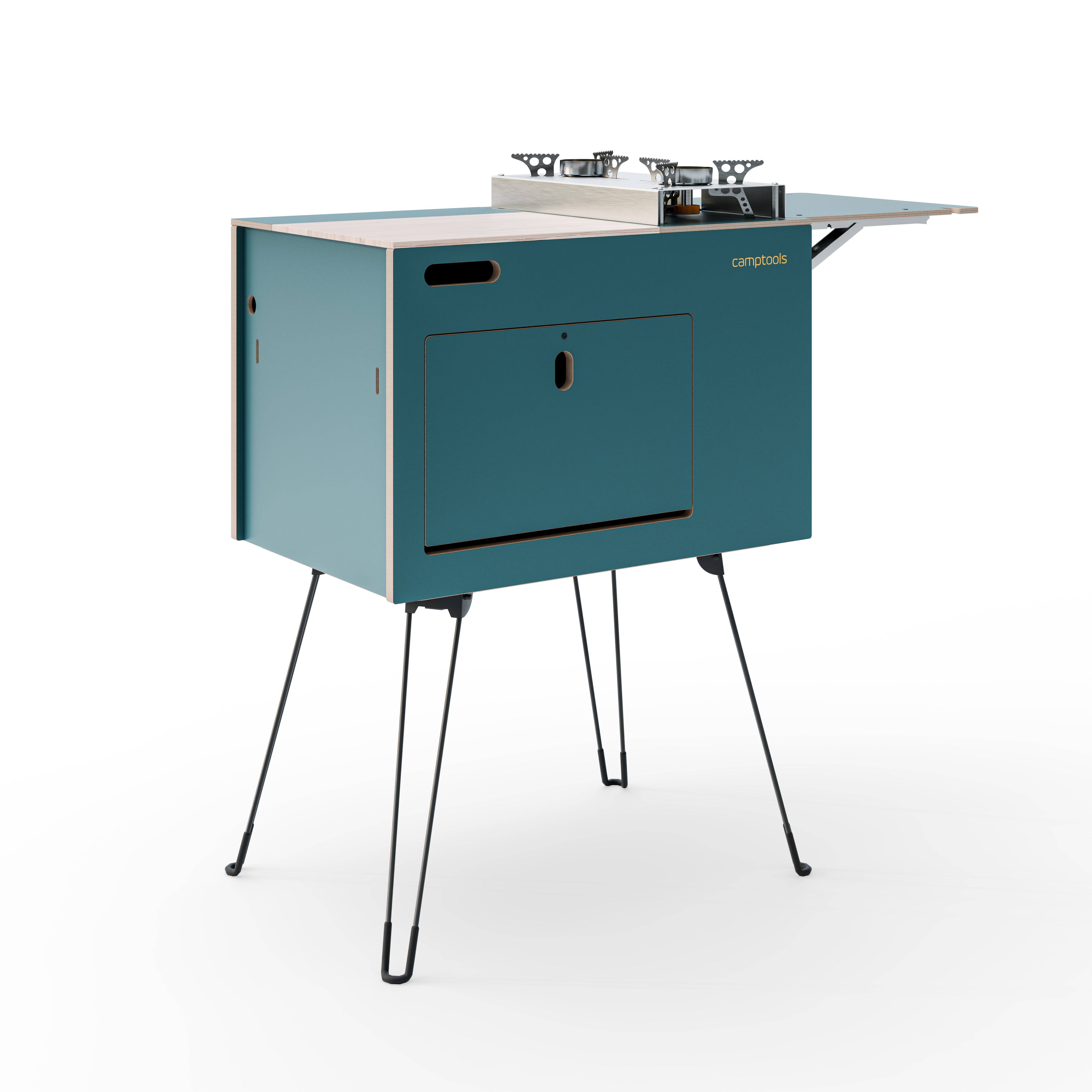 COBO Küchenbox und Kochbox mit Gaskocher im Euroboxformat