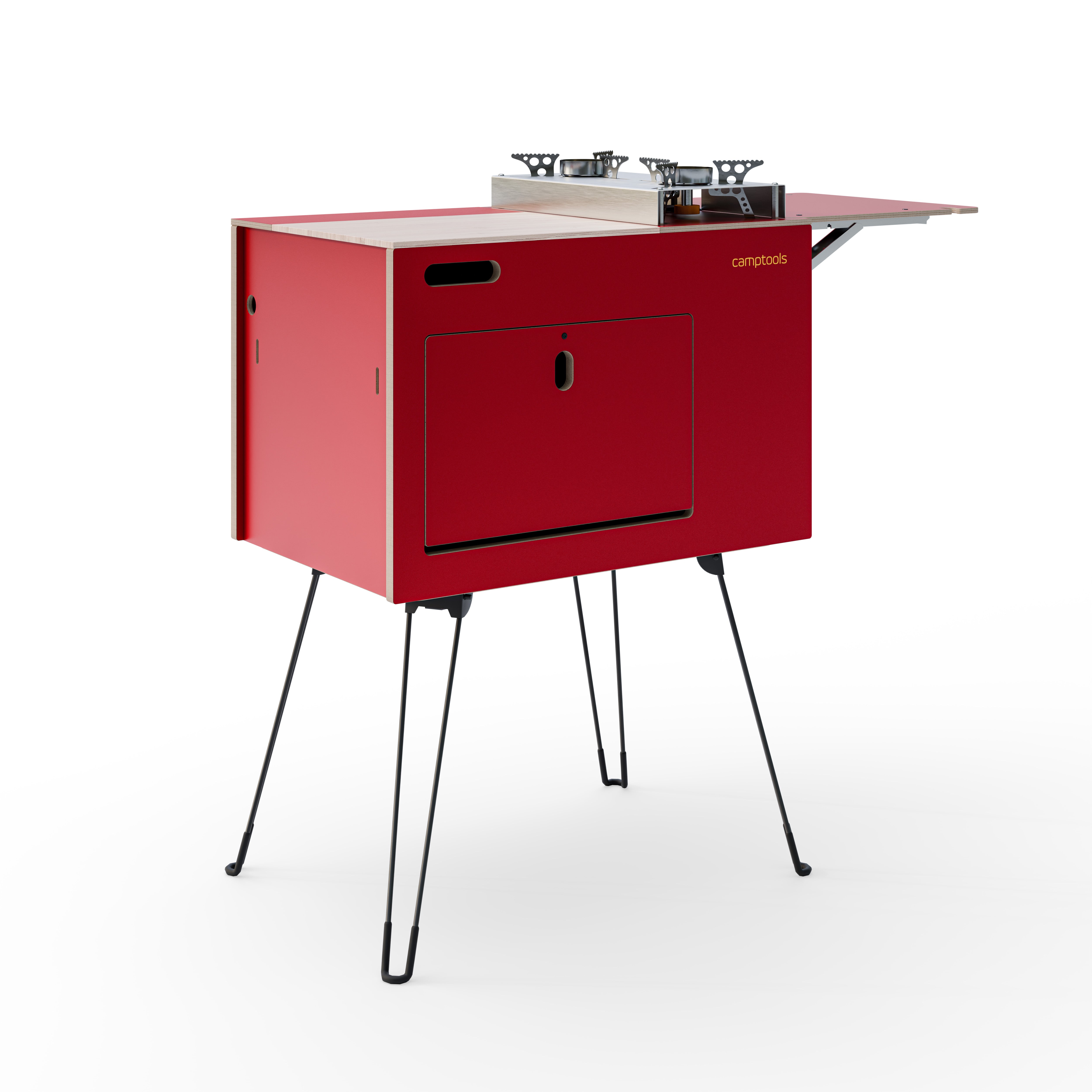 COBO Küchenbox und Kochbox mit Gaskocher im Euroboxformat