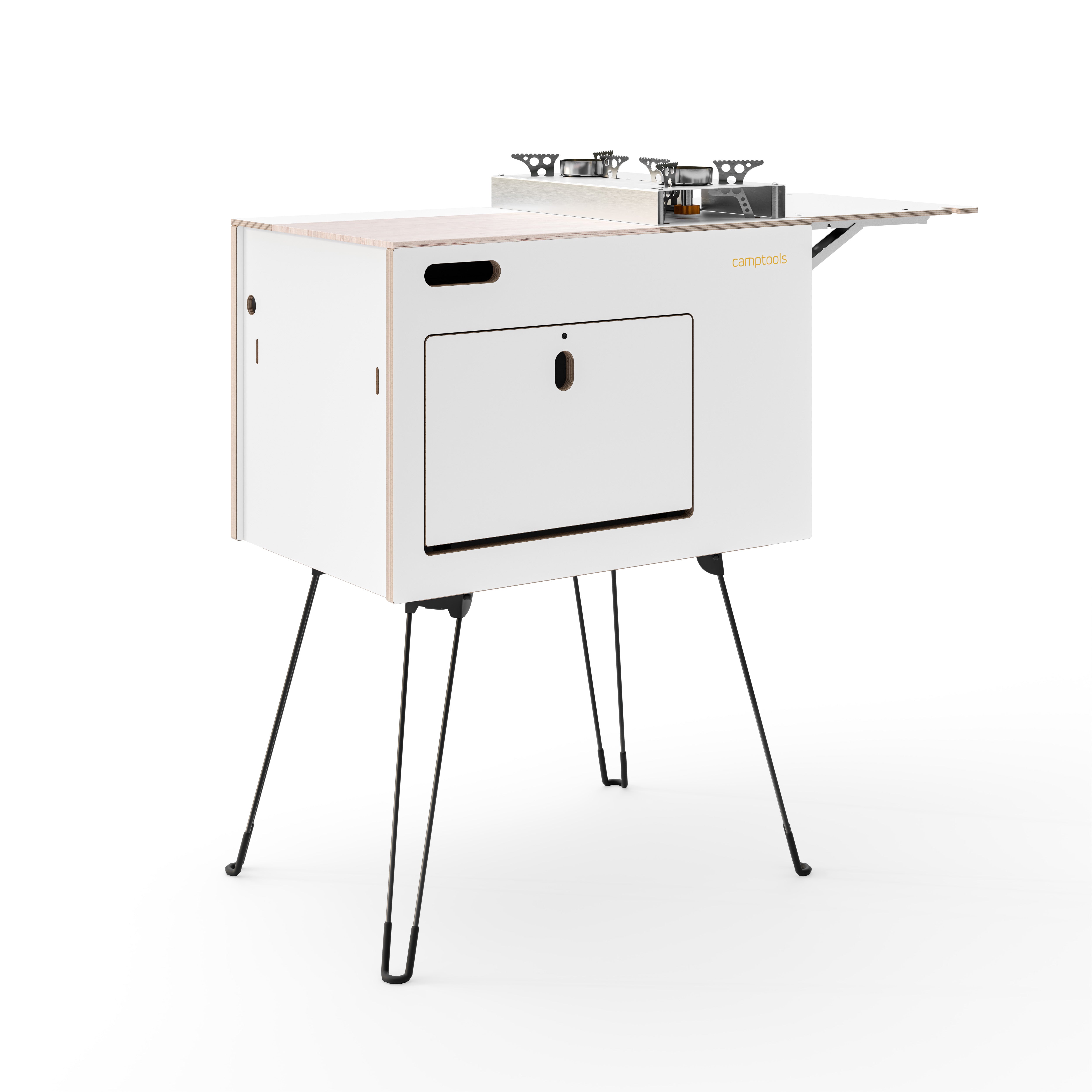 COBO Küchenbox und Kochbox mit Gaskocher im Euroboxformat