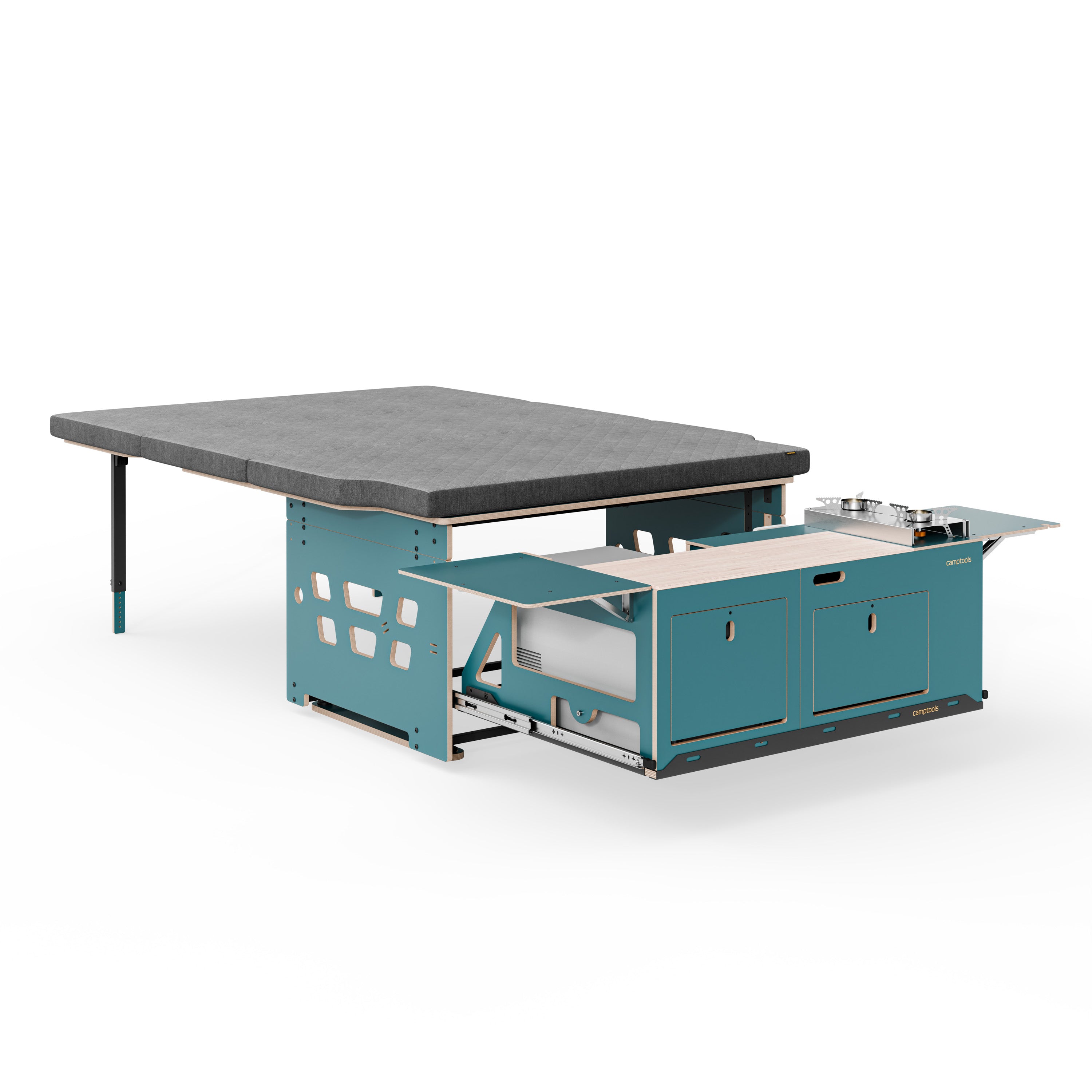 COSLEE Komplettset inkl. Küchenmodul, Wassersystem und Kühlbox