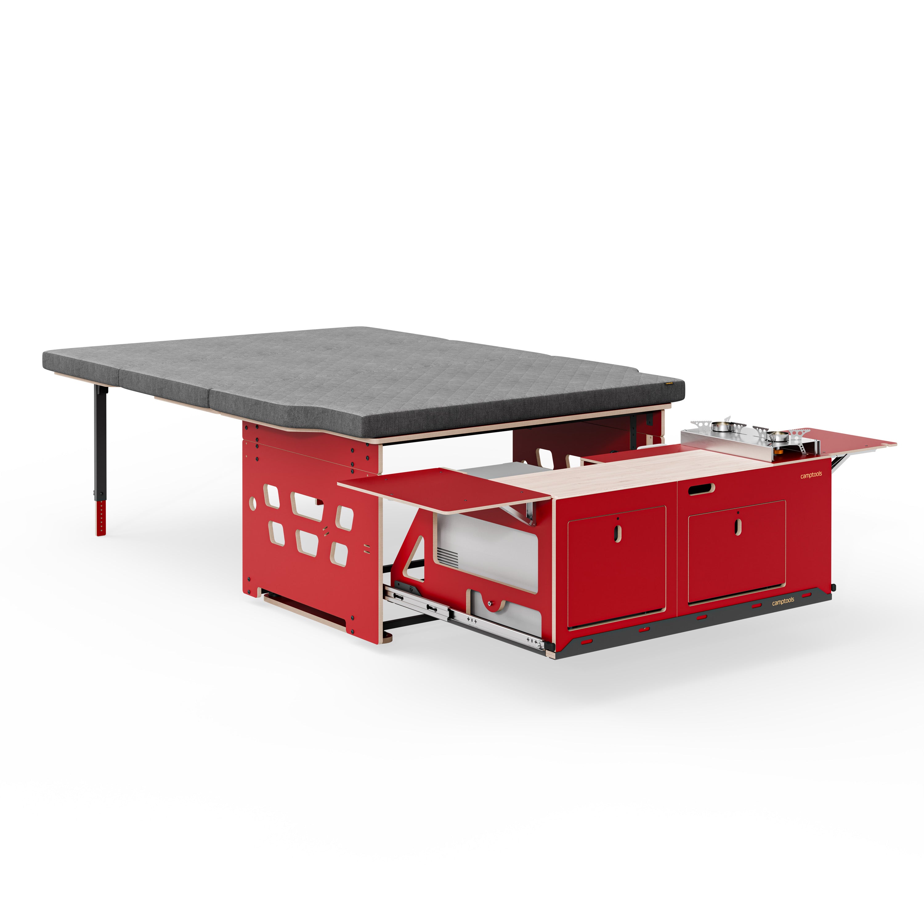 COSLEE Komplettset inkl. Küchenmodul, Wassersystem und Kühlbox