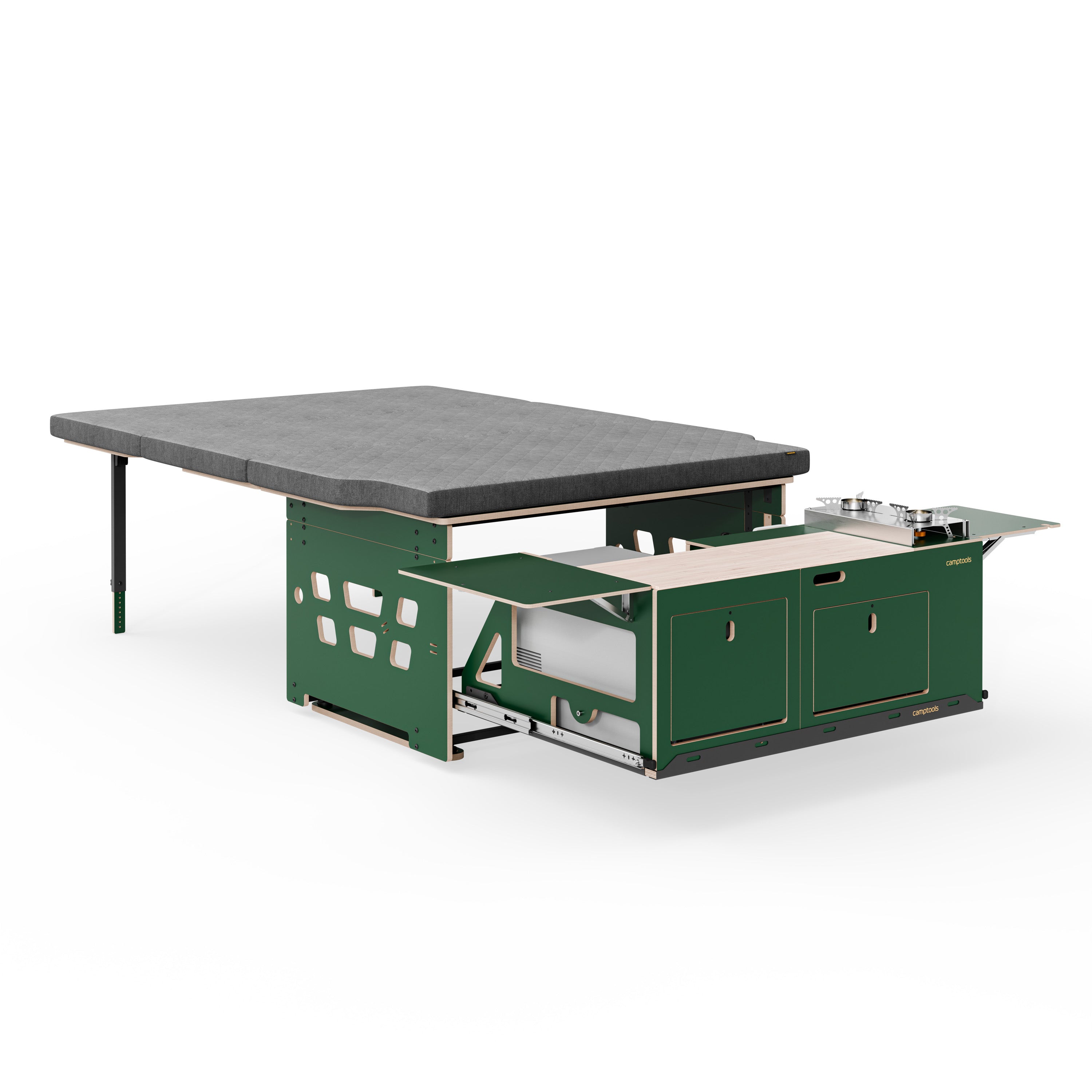 COSLEE Komplettset inkl. Küchenmodul, Wassersystem und Kühlbox