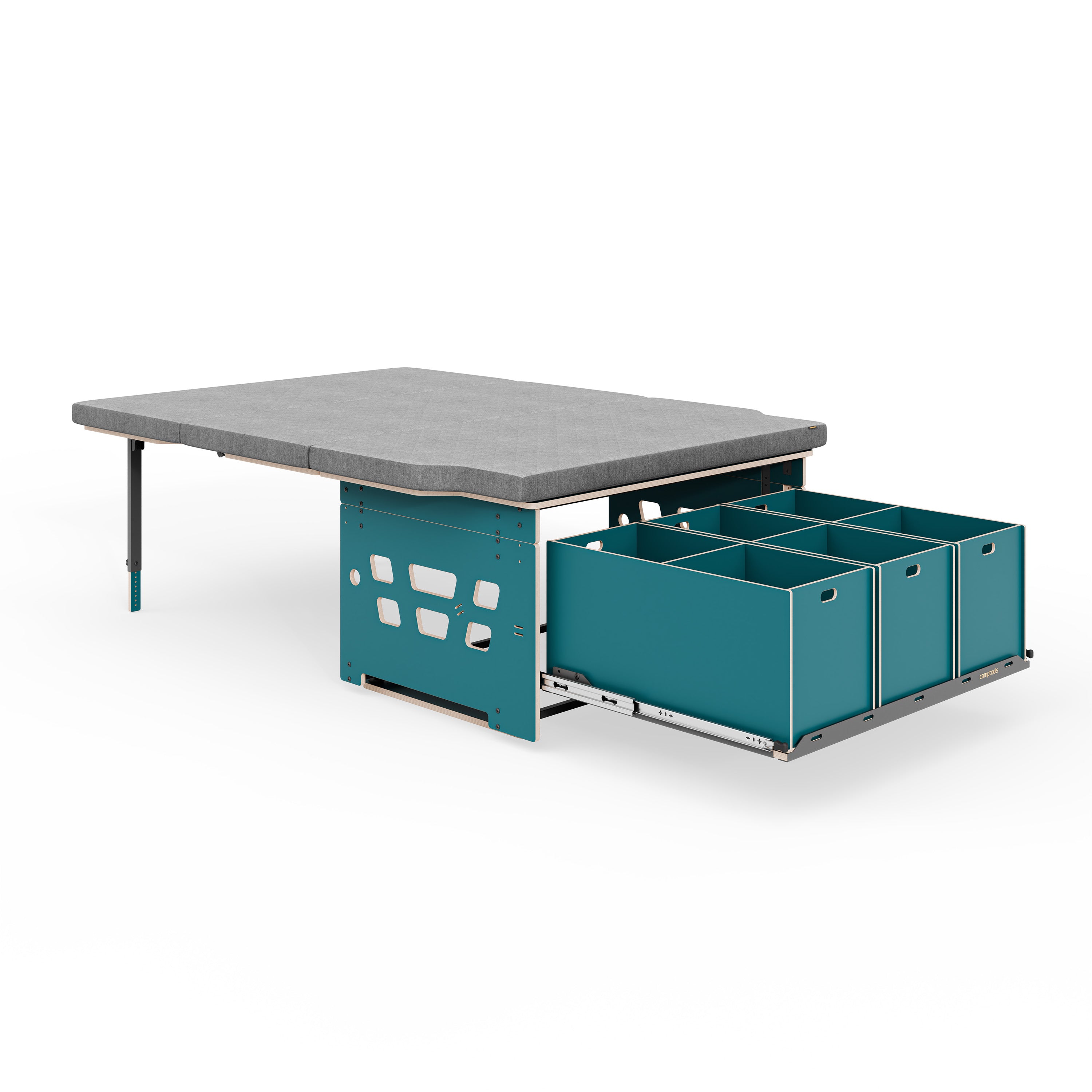 COSLEE Staukistenset inkl. Heckauszug, Staukisten und Matratze