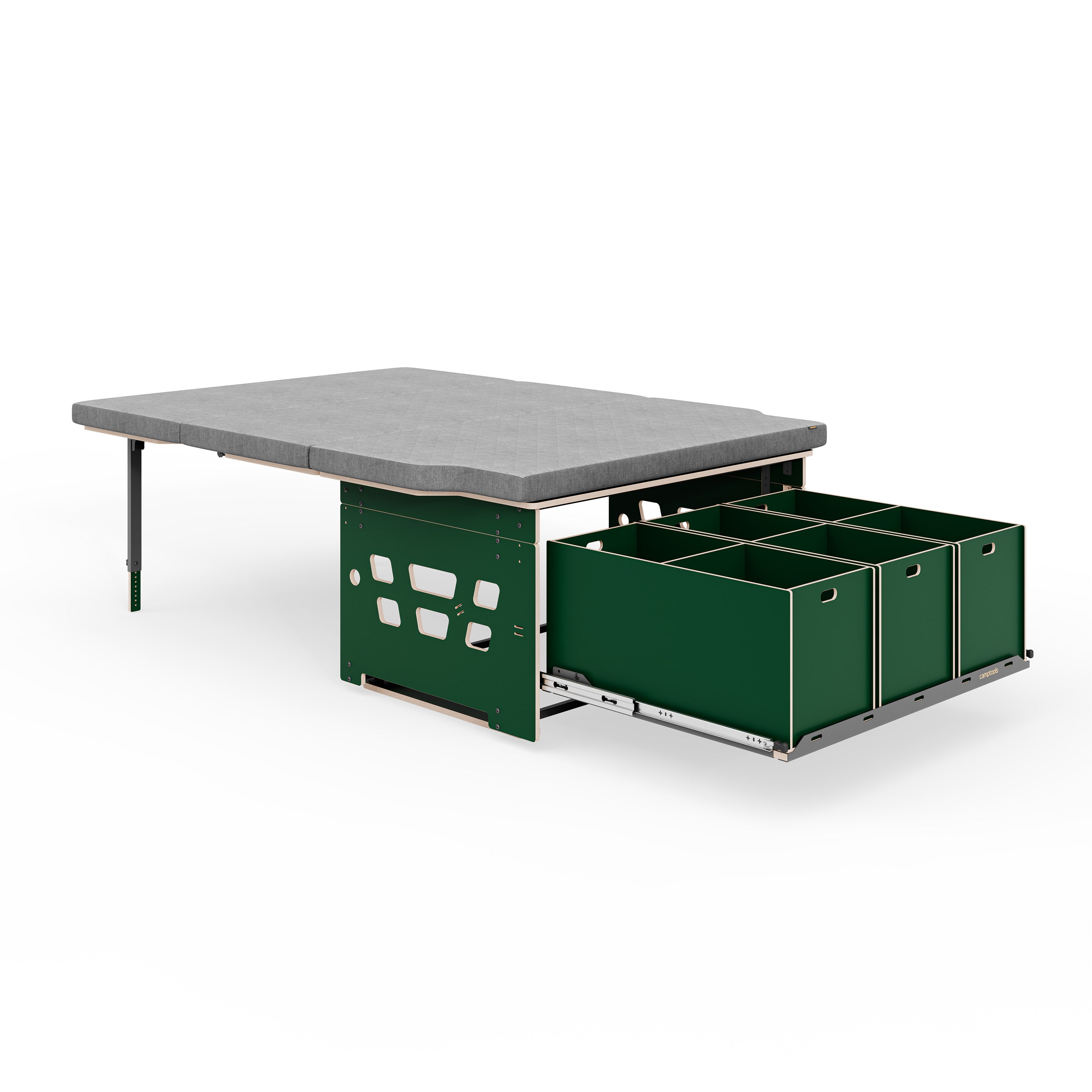 COSLEE Staukistenset inkl. Heckauszug, Staukisten und Matratze