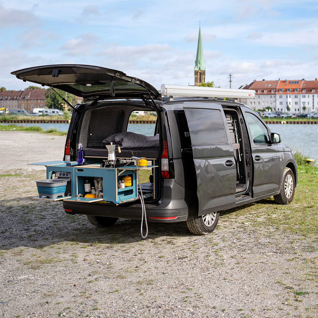 Schlafsystem CoSlee-Van für den Kofferraum - Bett mit Heckauszug - Vom Bus  zum Camper - VW T4 T5 T6, Mercedes Vito & V-Klasse uvm. - – Camptools
