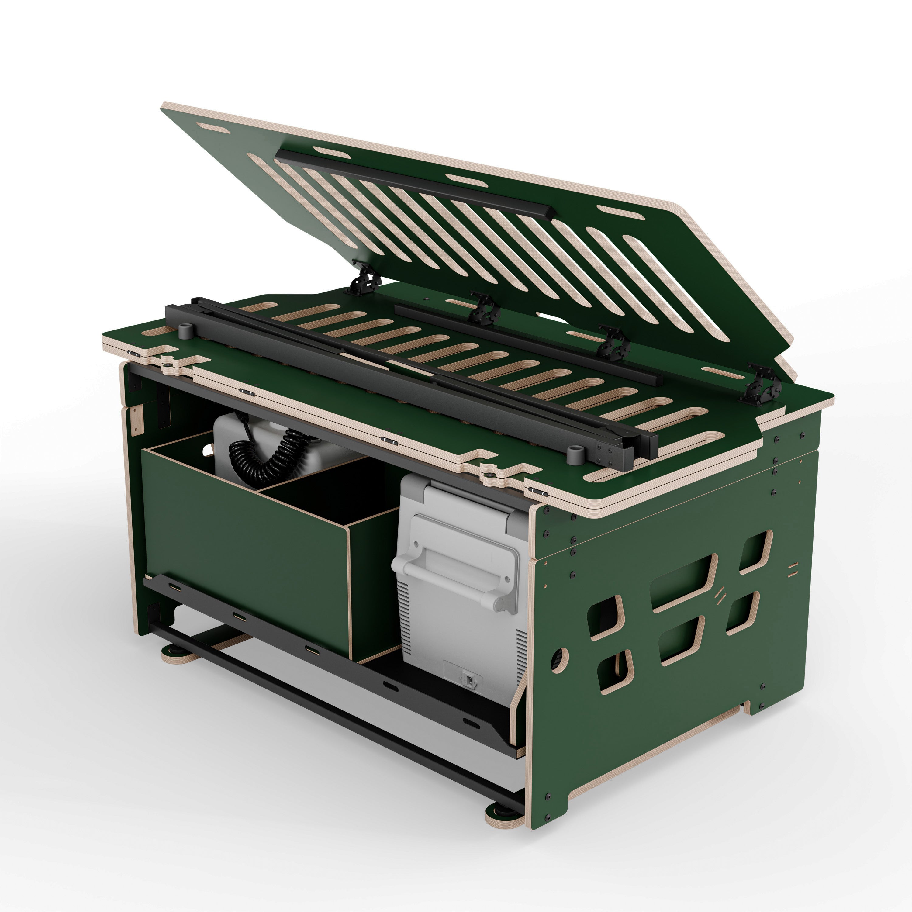 COSLEE Komplettset inkl. Küchenmodul, Wassersystem und Kühlbox