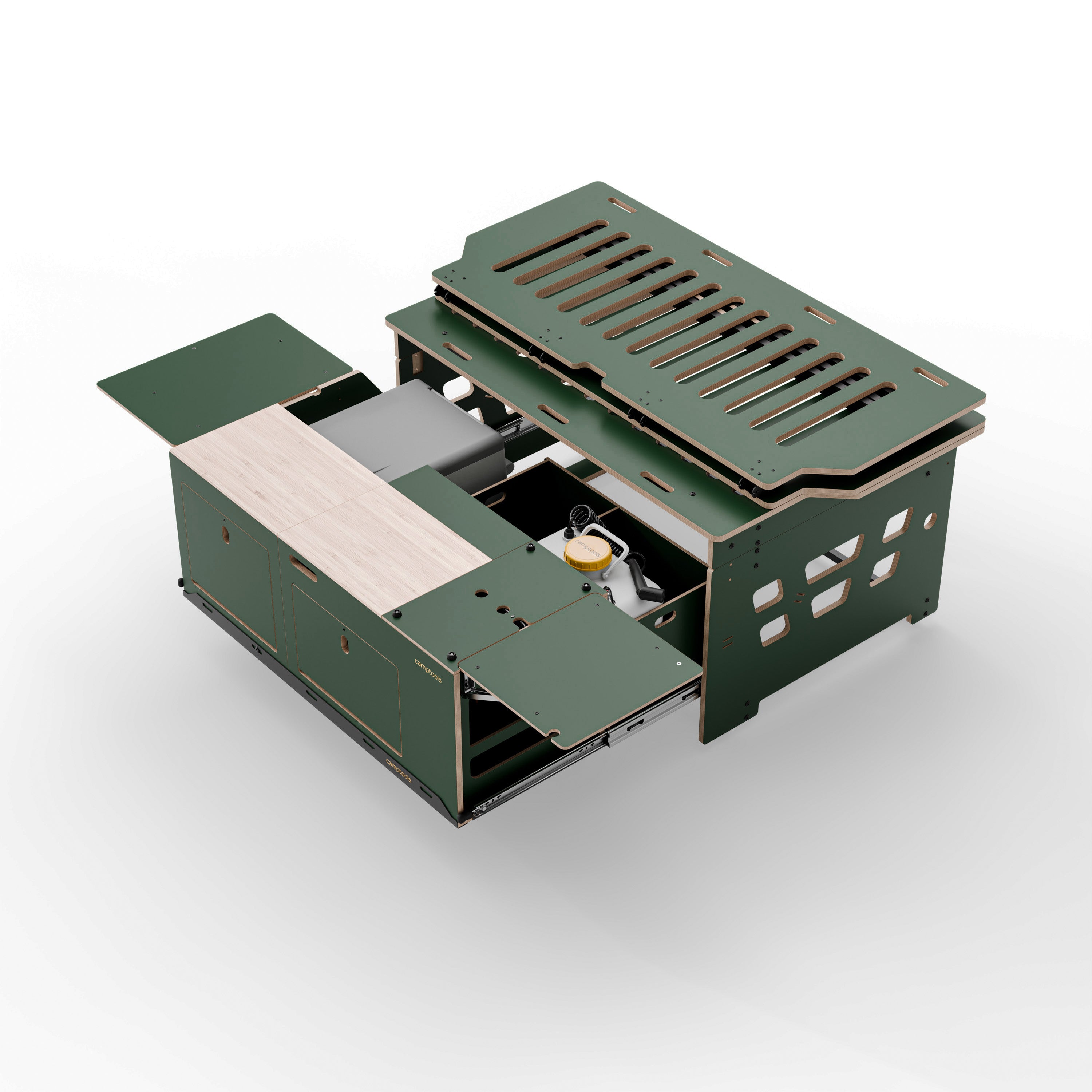 COSLEE Komplettset inkl. Küchenmodul, Wassersystem und Kühlbox