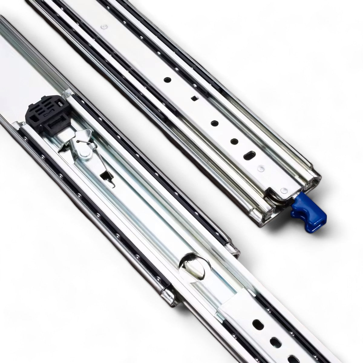 Schwerlastschienen 76 mm mit Auszugstiefen zwischen 550 - 1.200 mm (Set)