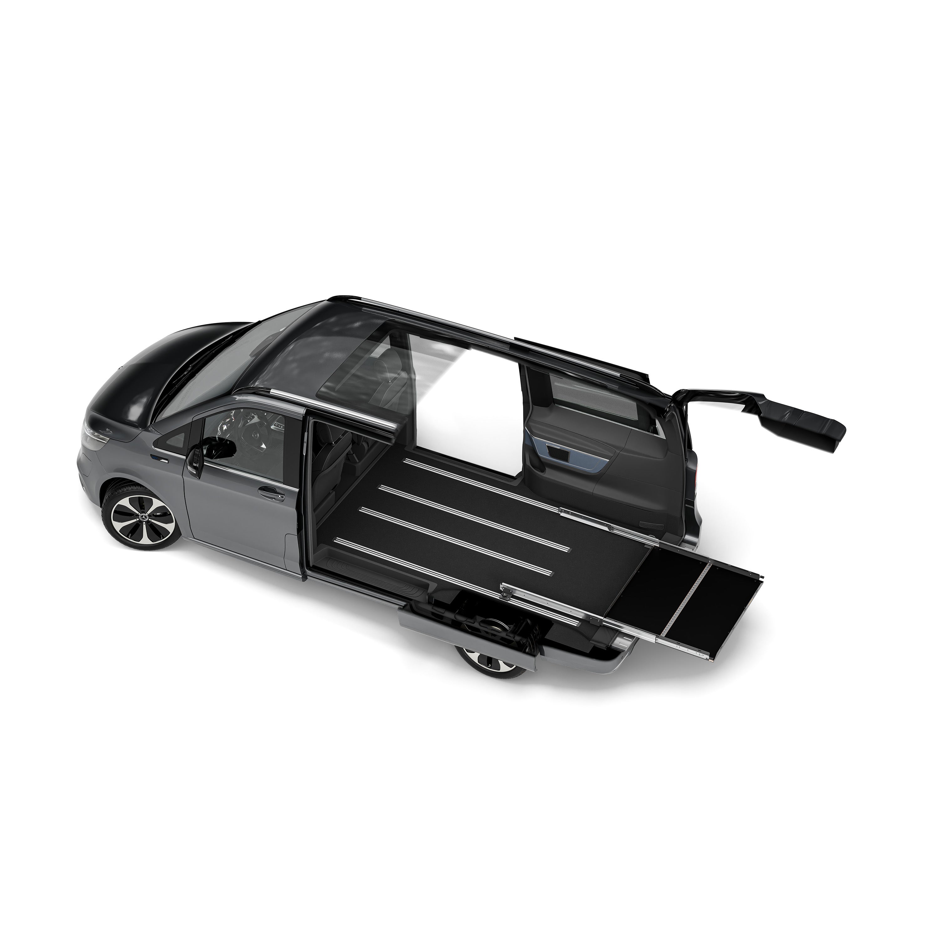 Heckauszug für Mercedes Viano W639 mit Bodenschiene