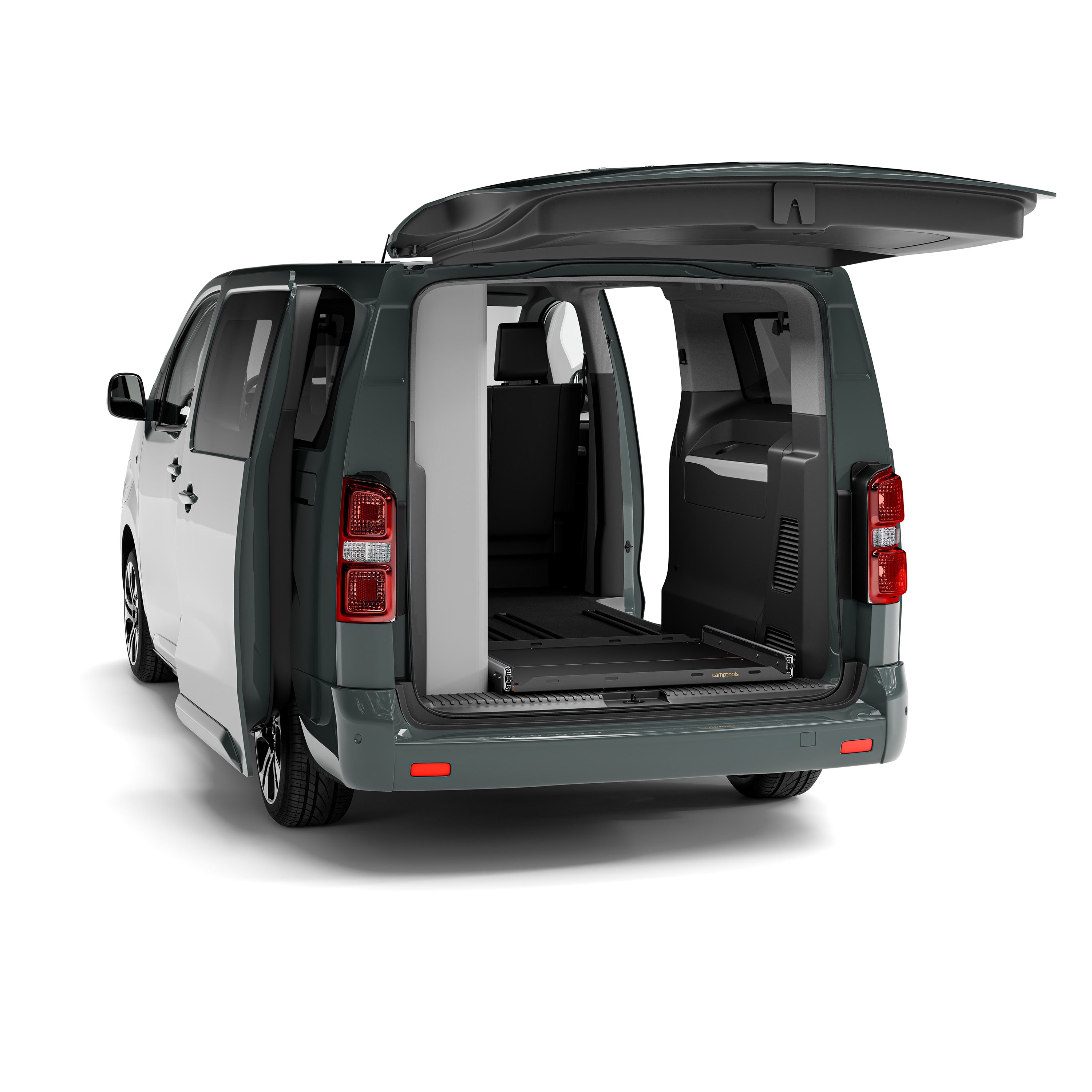 Schublade Kofferraum für Crosscamp EXPLR / LIFE auf Basis des Opel Zafira Life oder Peugeot Travellers
