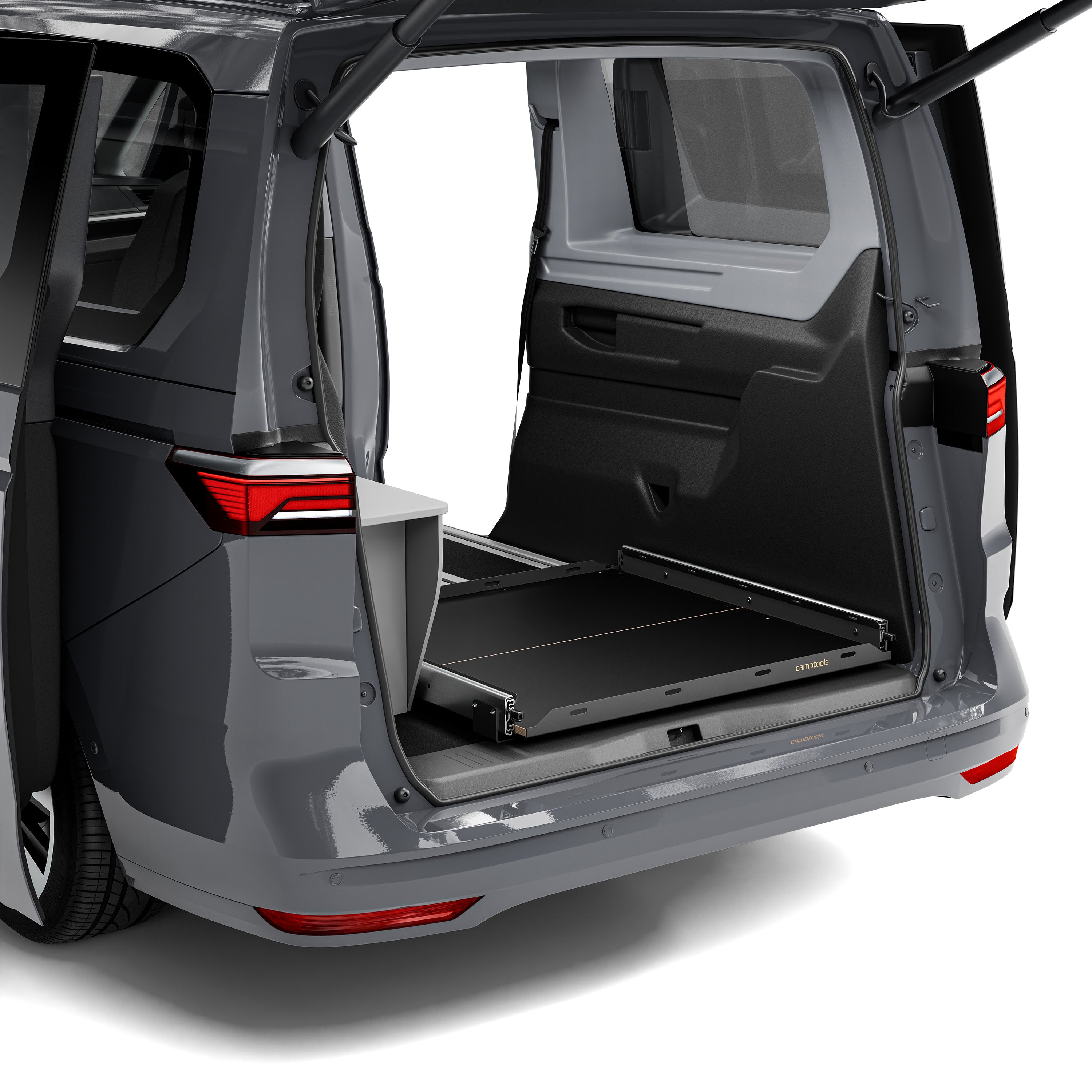Heckauszug für VW T7 New California Beach Tour mit Technikbox / Elektrokiste