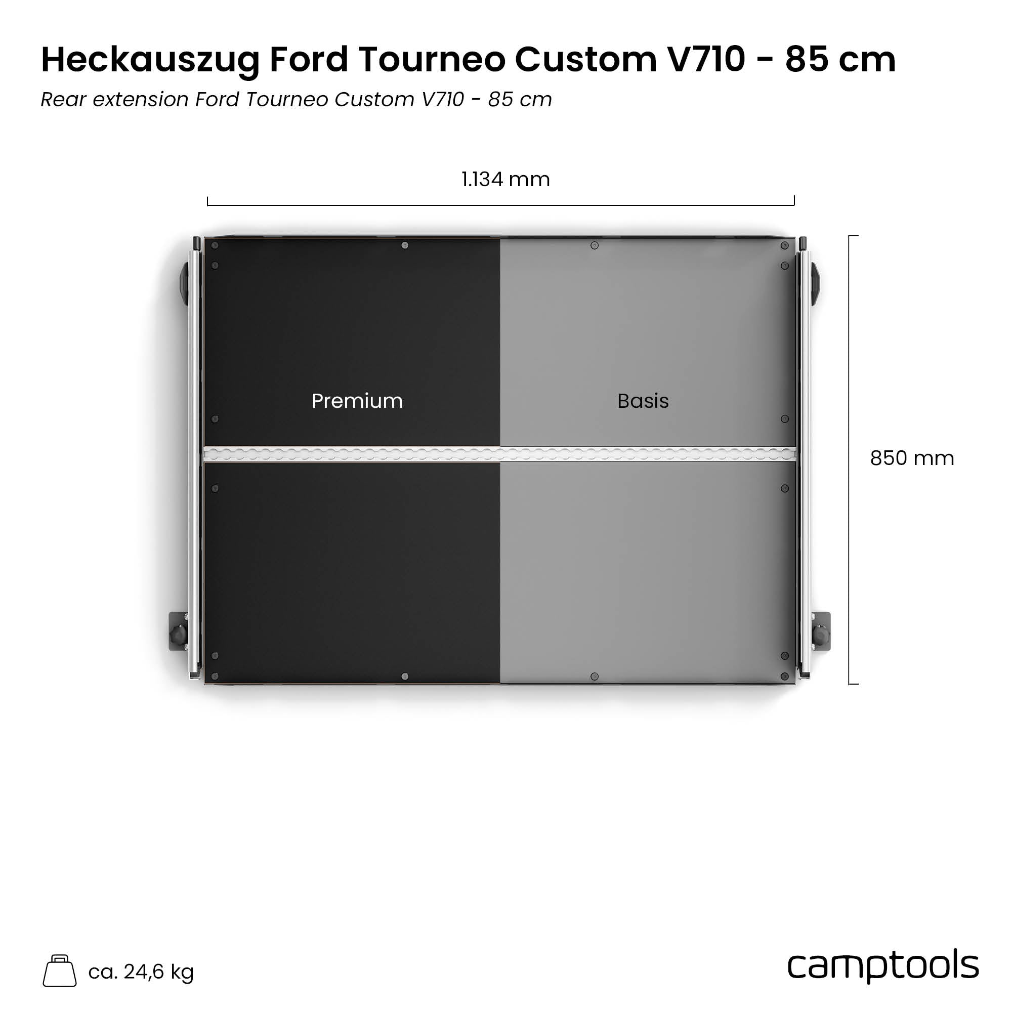 Heckauszug für Ford Tourneo Custom V710 (neues Modell ab 2023)