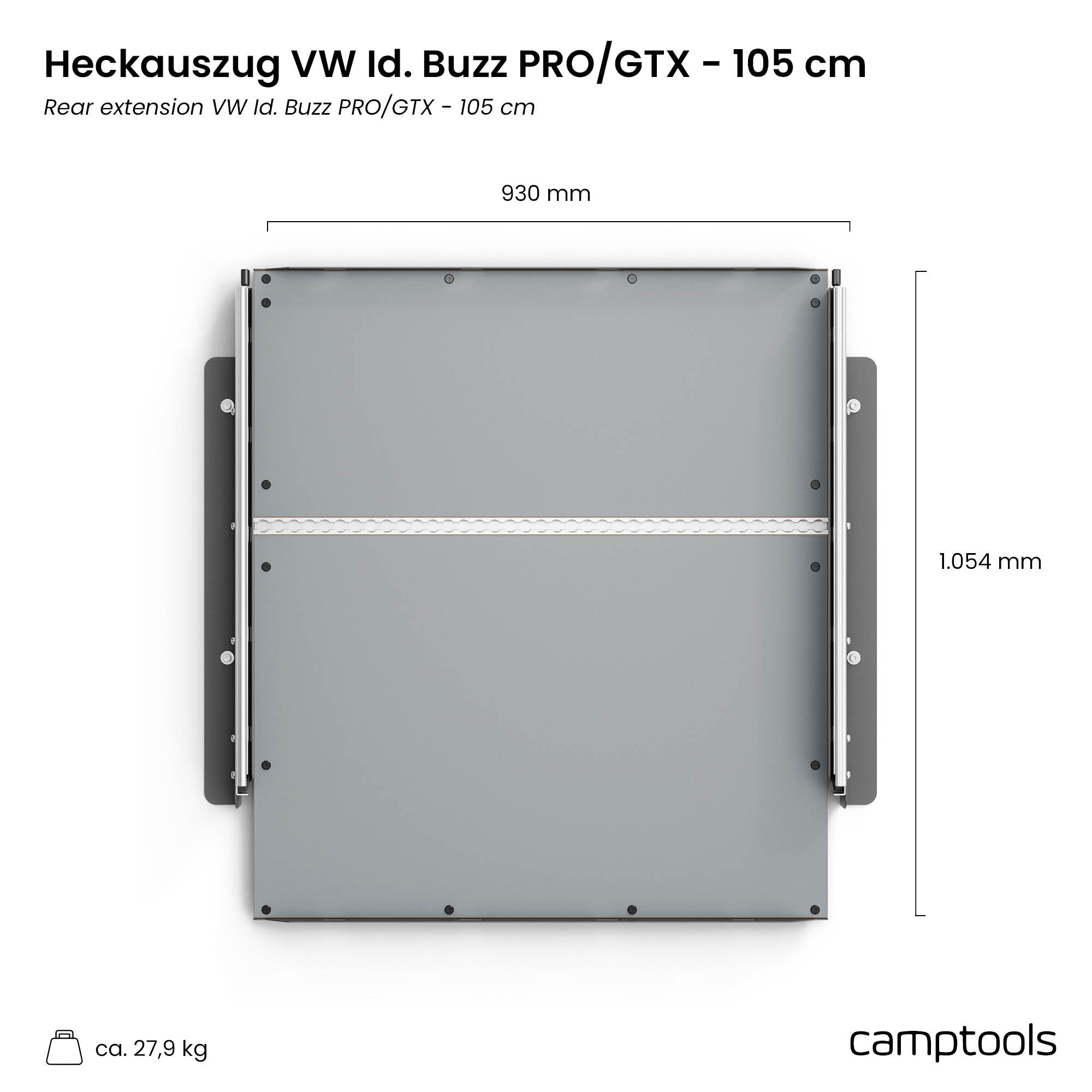 Heckauszug für VW ID. Buzz in Standardlänge und Langversion GTX, PRO