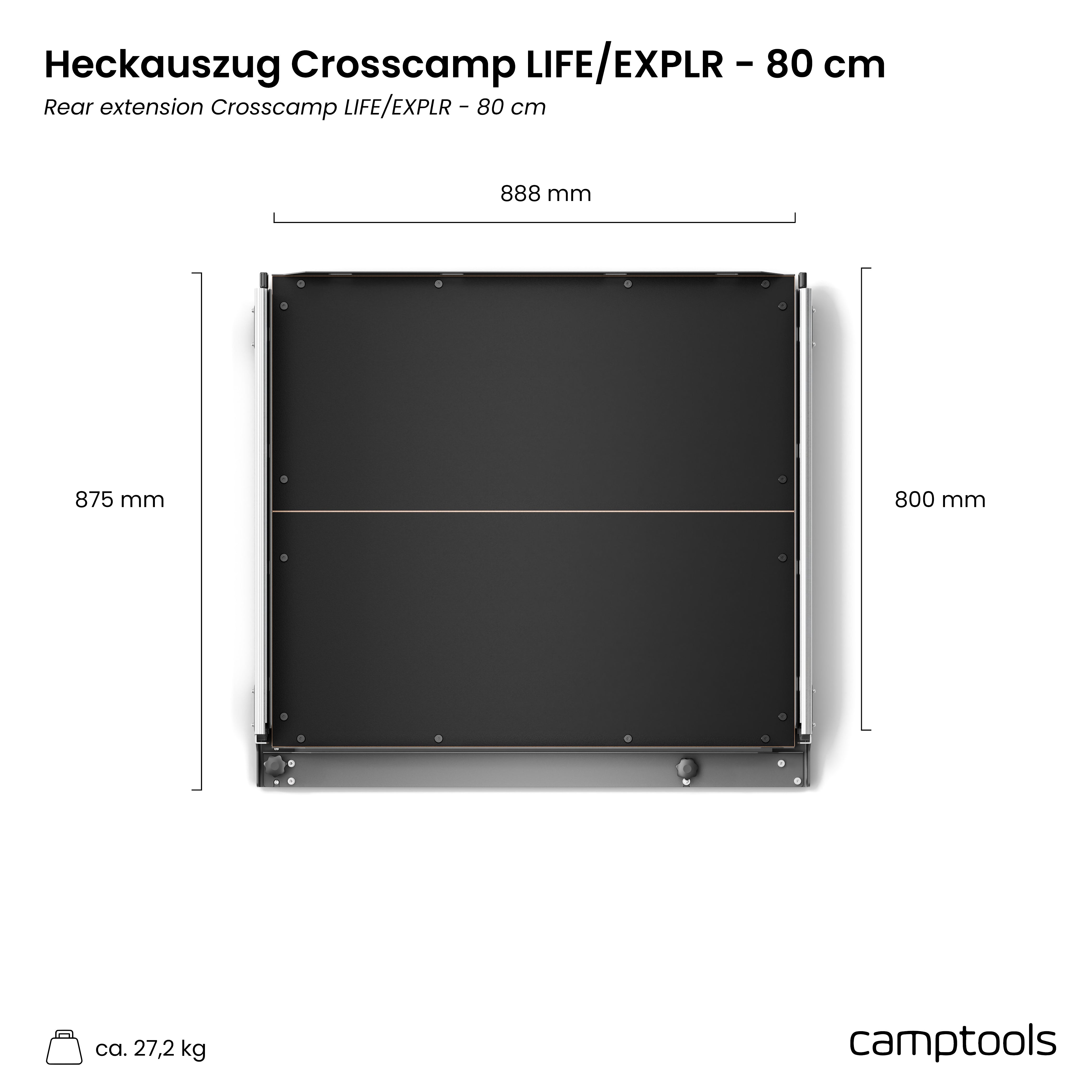 Heckauszug für Opel Crosscamp Life und EXPLR