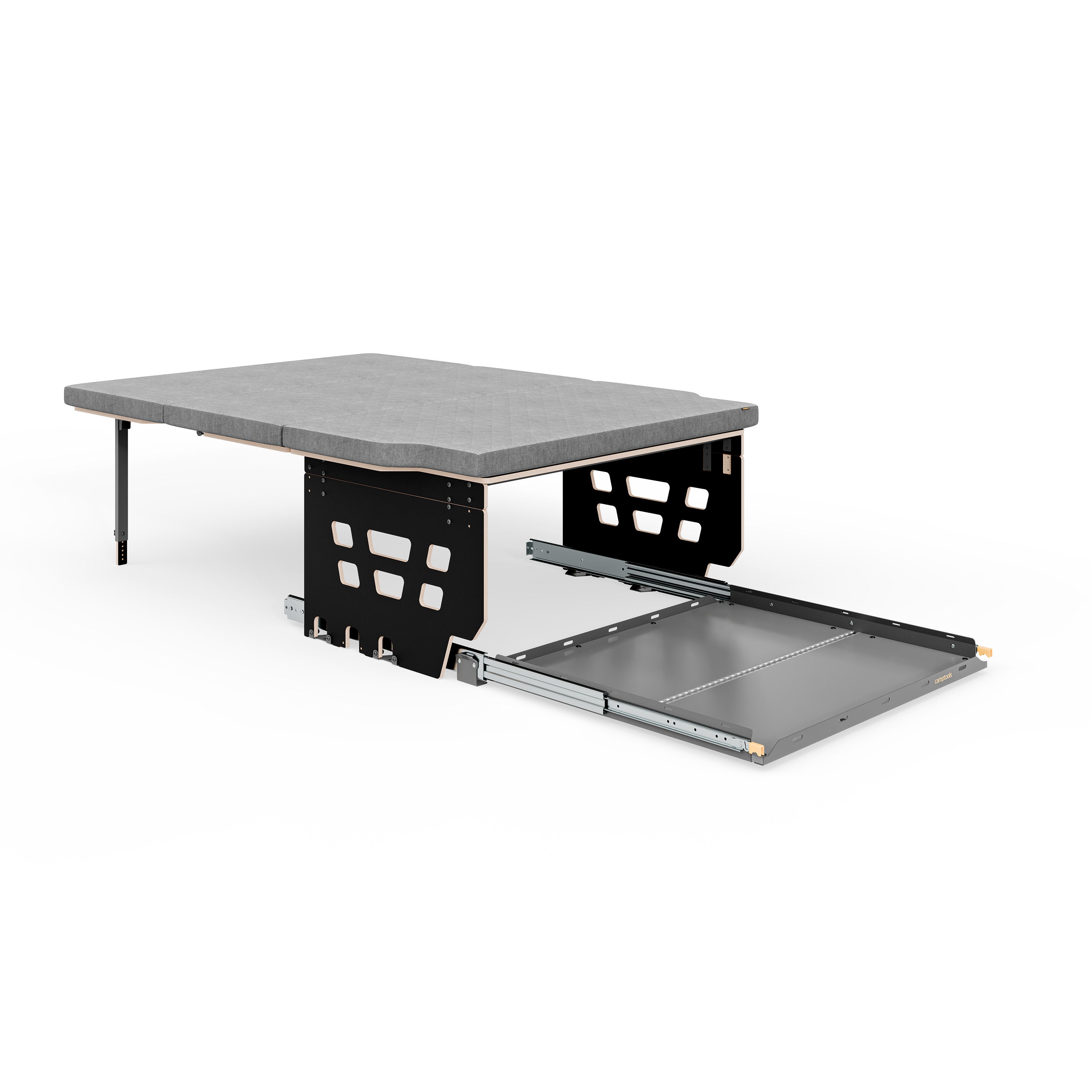 Schlaf- und Bettsystem HIGHLINE in Nachtschwarz mit Schwerlastauszug