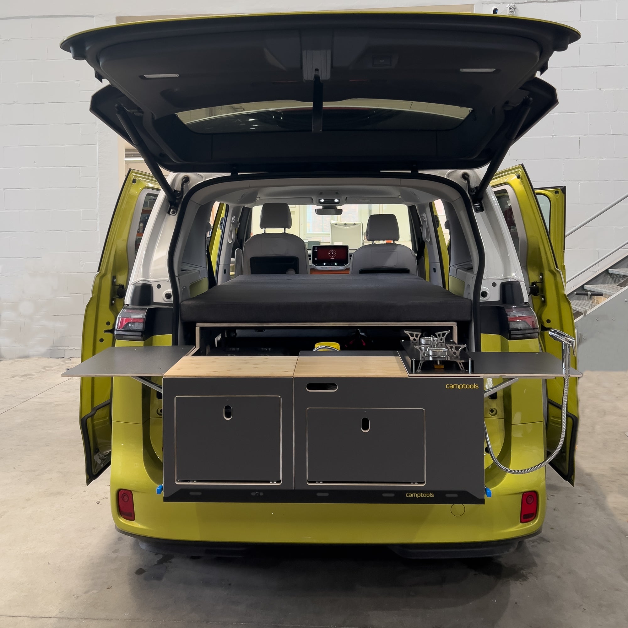 Küche, Kühlbox und Heckauszug für VW Id. Buzz Pro