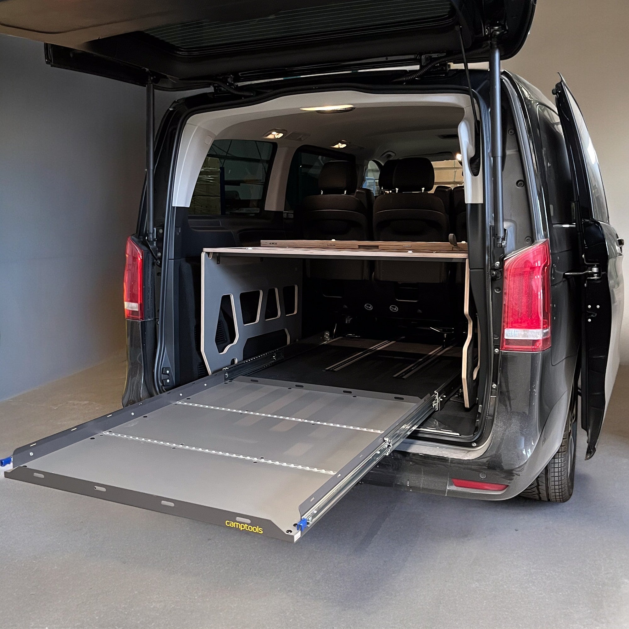 Heckauszug für Mercedes V-Klasse mit Schwerlastschienen