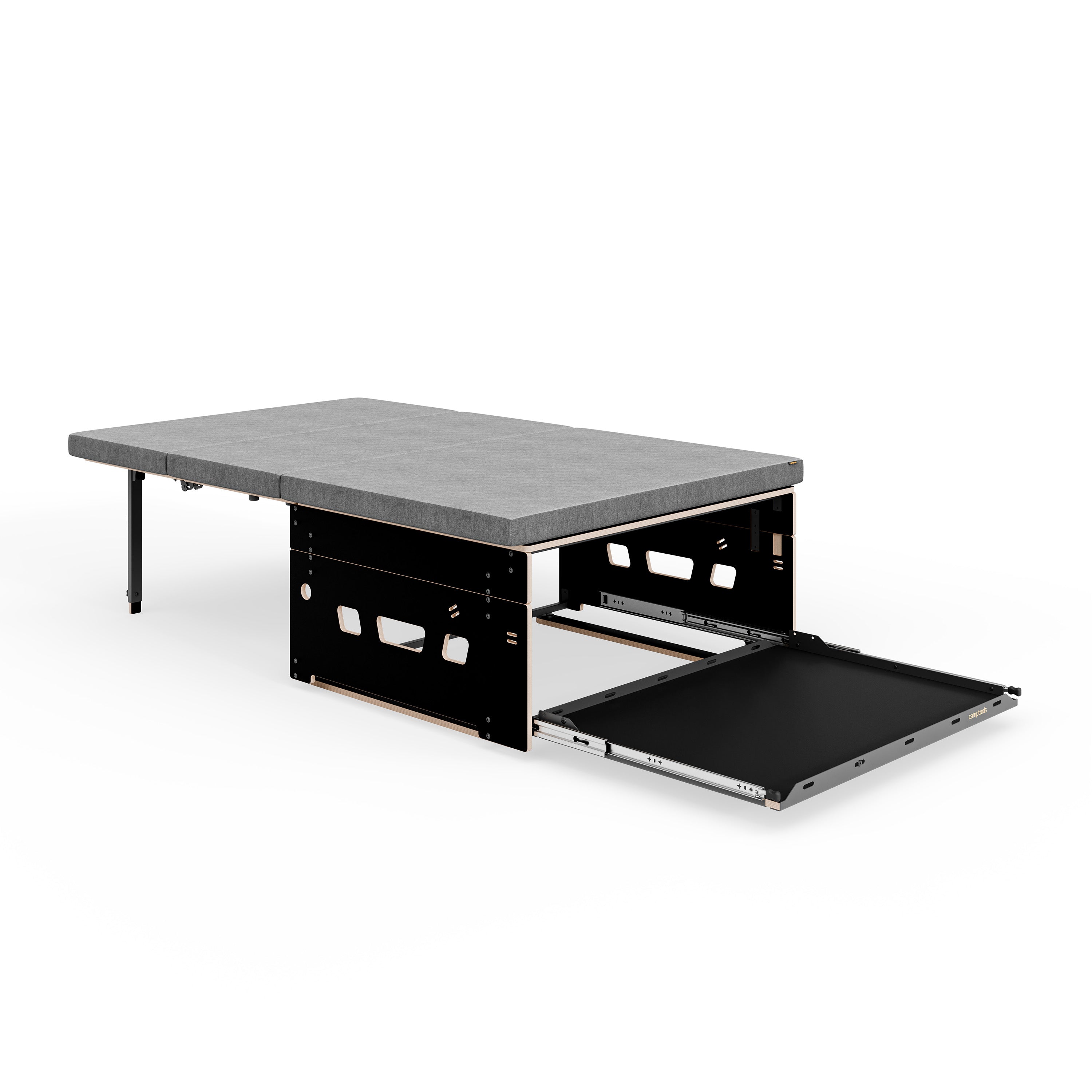 COSLEE KOMPAKT Bettset inkl. Heckauszug und Premium-Matratze