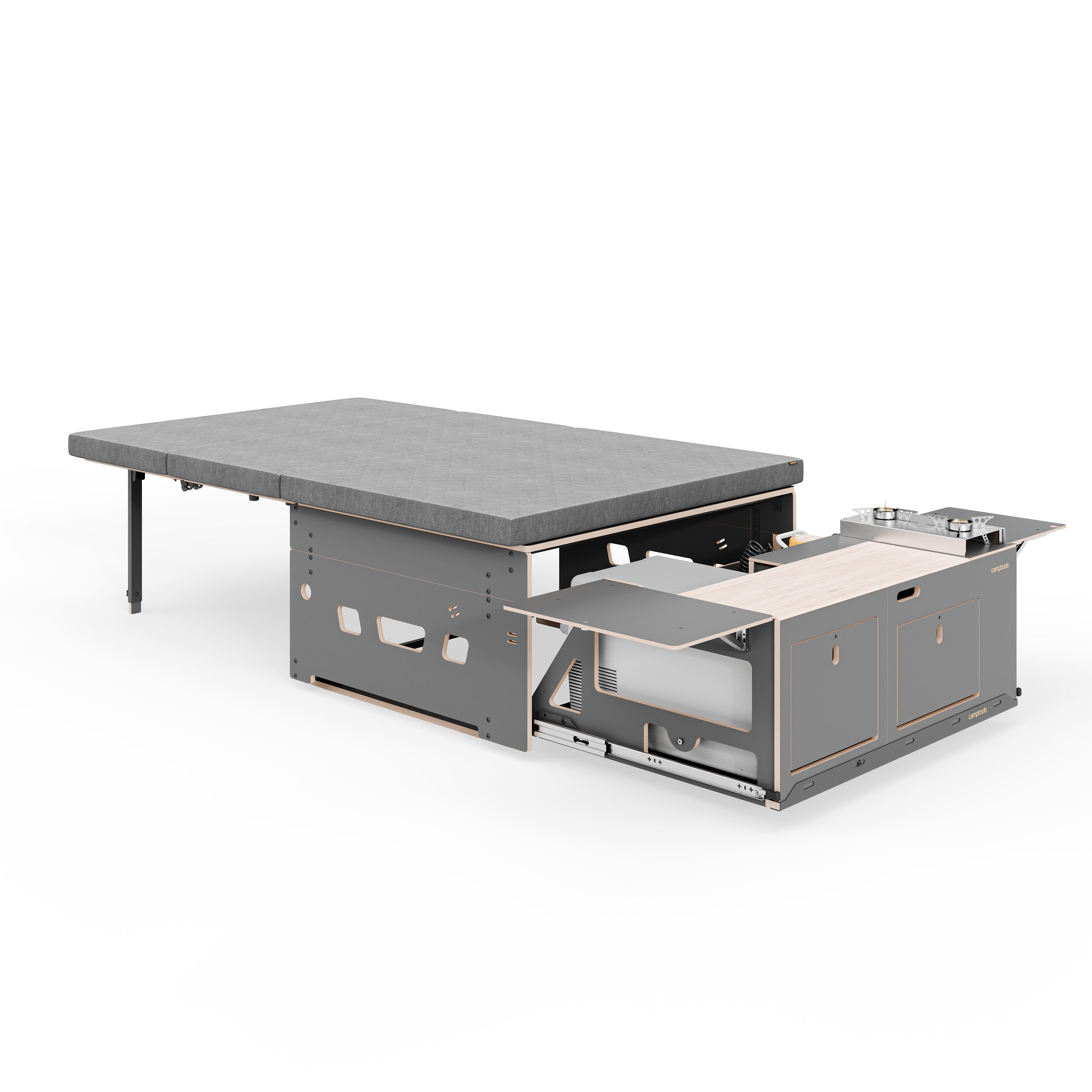 COSLEE KOMPAKT Komplettset inkl. Küchenmodul, Wassersystem und Kühlbox