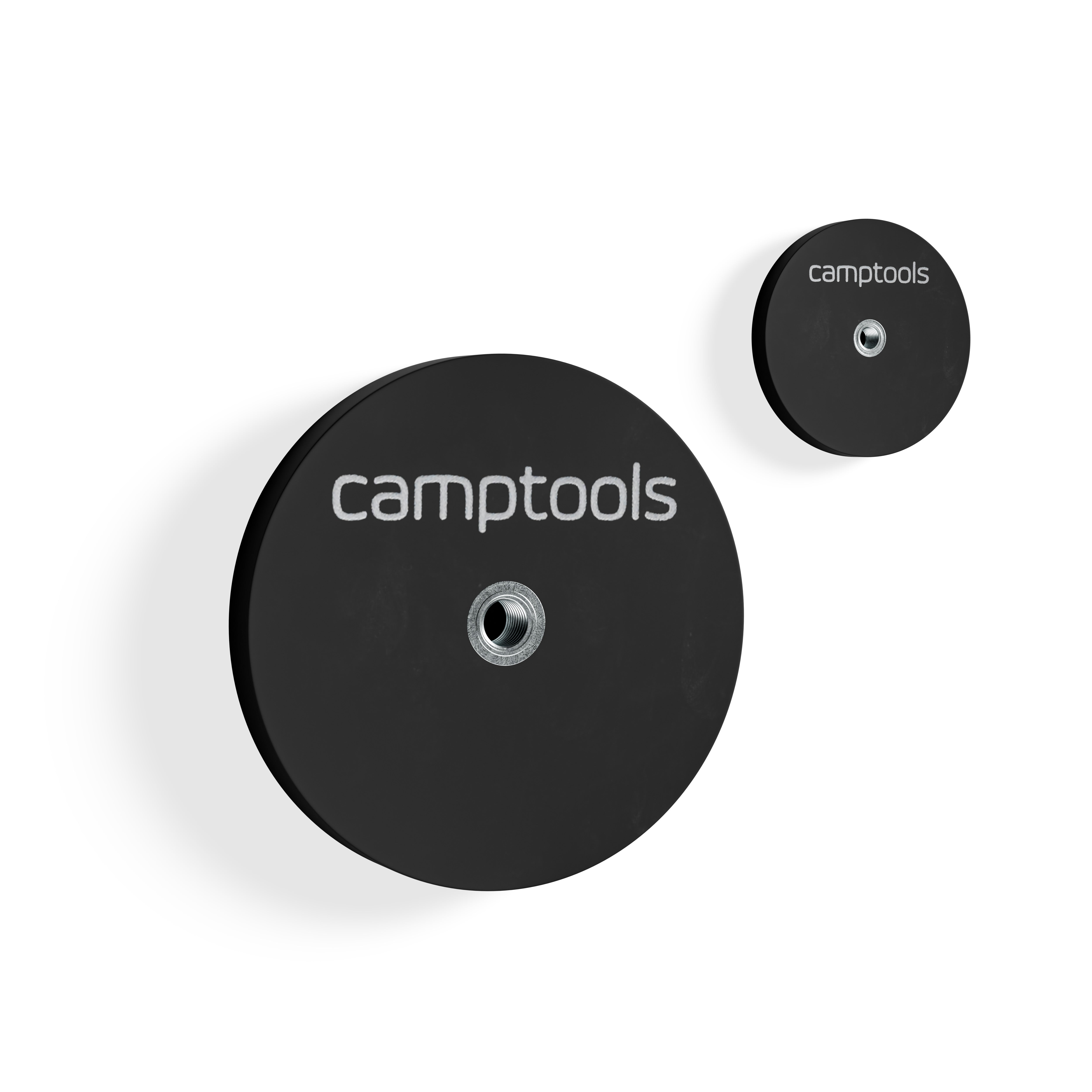 Neodym-Magnet schwarz gummiert mit Innengewinde verschiedene Größen