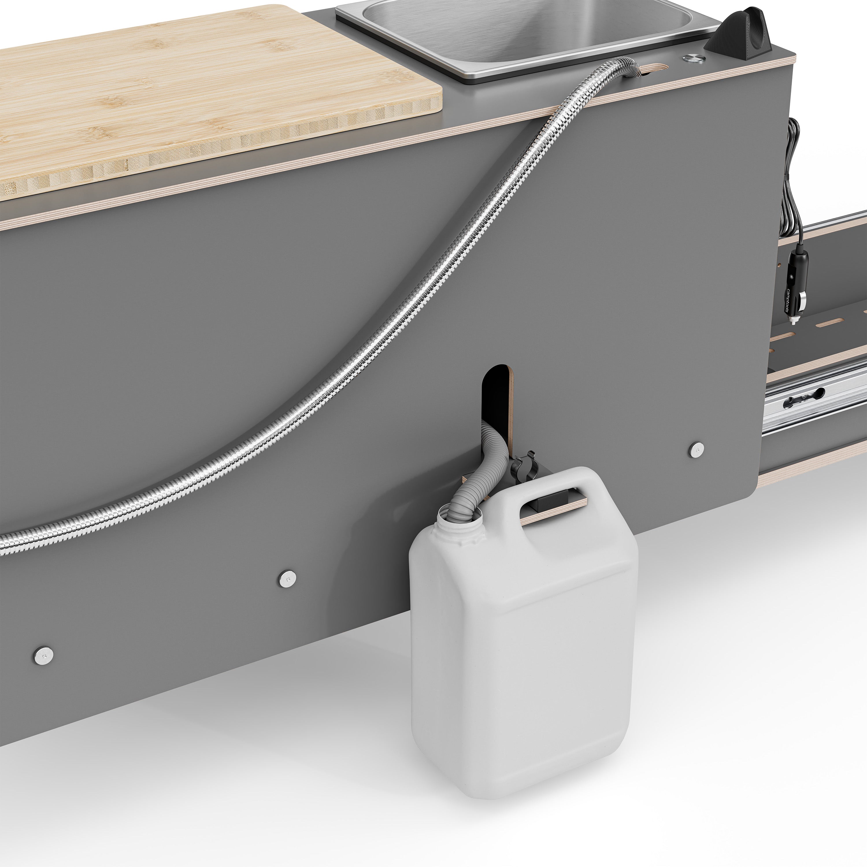 SIDEKIT2 - ausziehbare Küche für Schiebetür und Kofferraum