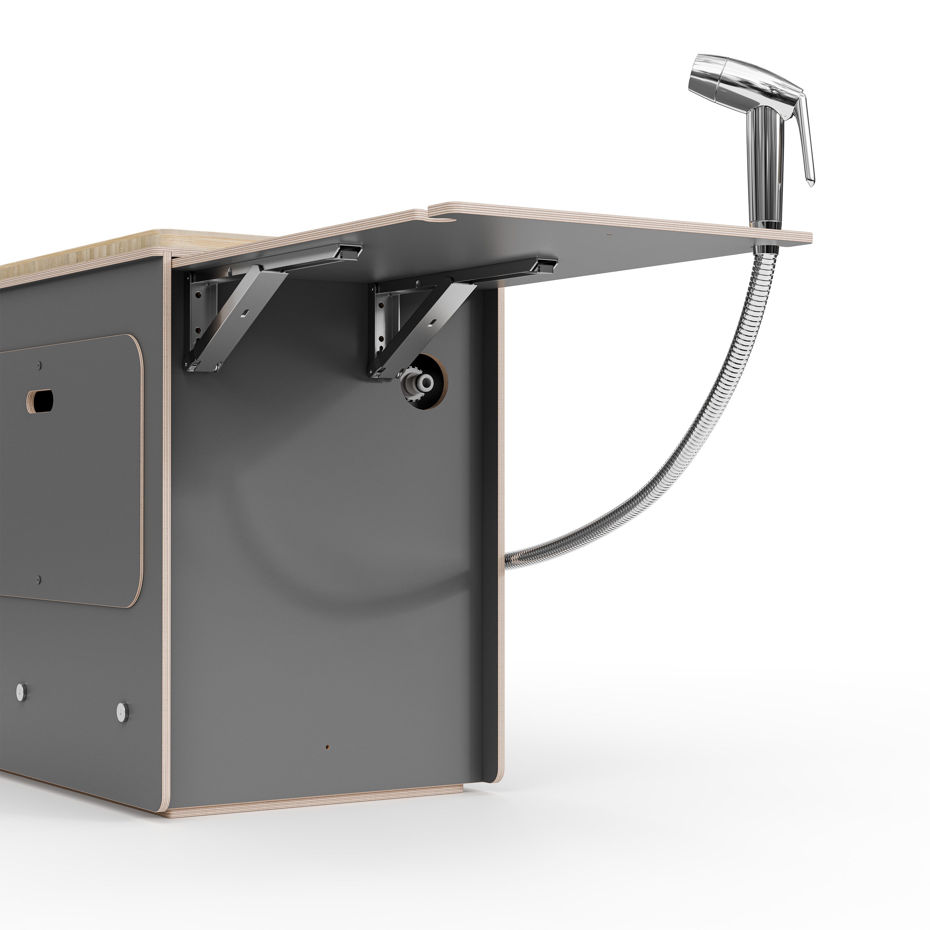 SIDEKIT2 - ausziehbare Küche für Schiebetür und Kofferraum