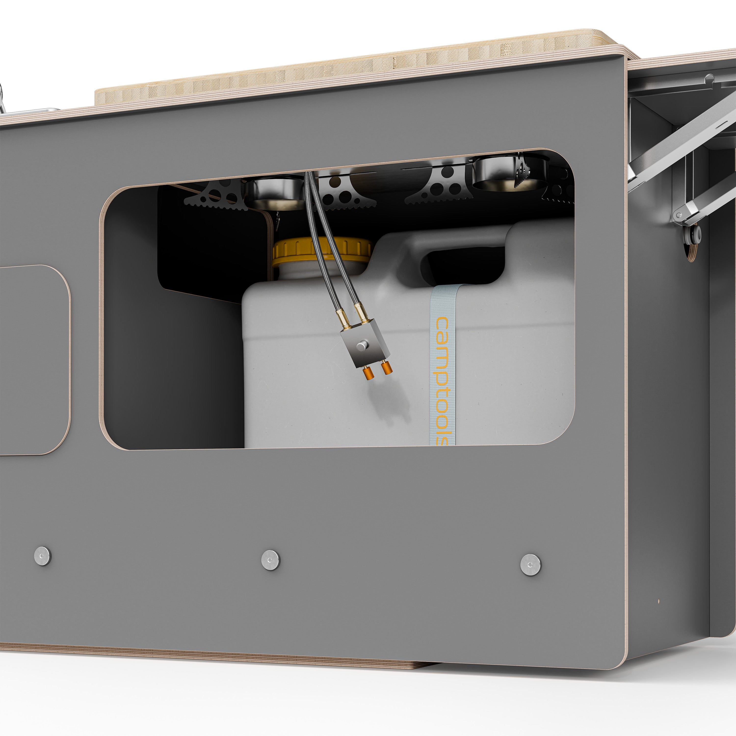 SIDEKIT2 - ausziehbare Küche für Schiebetür und Kofferraum