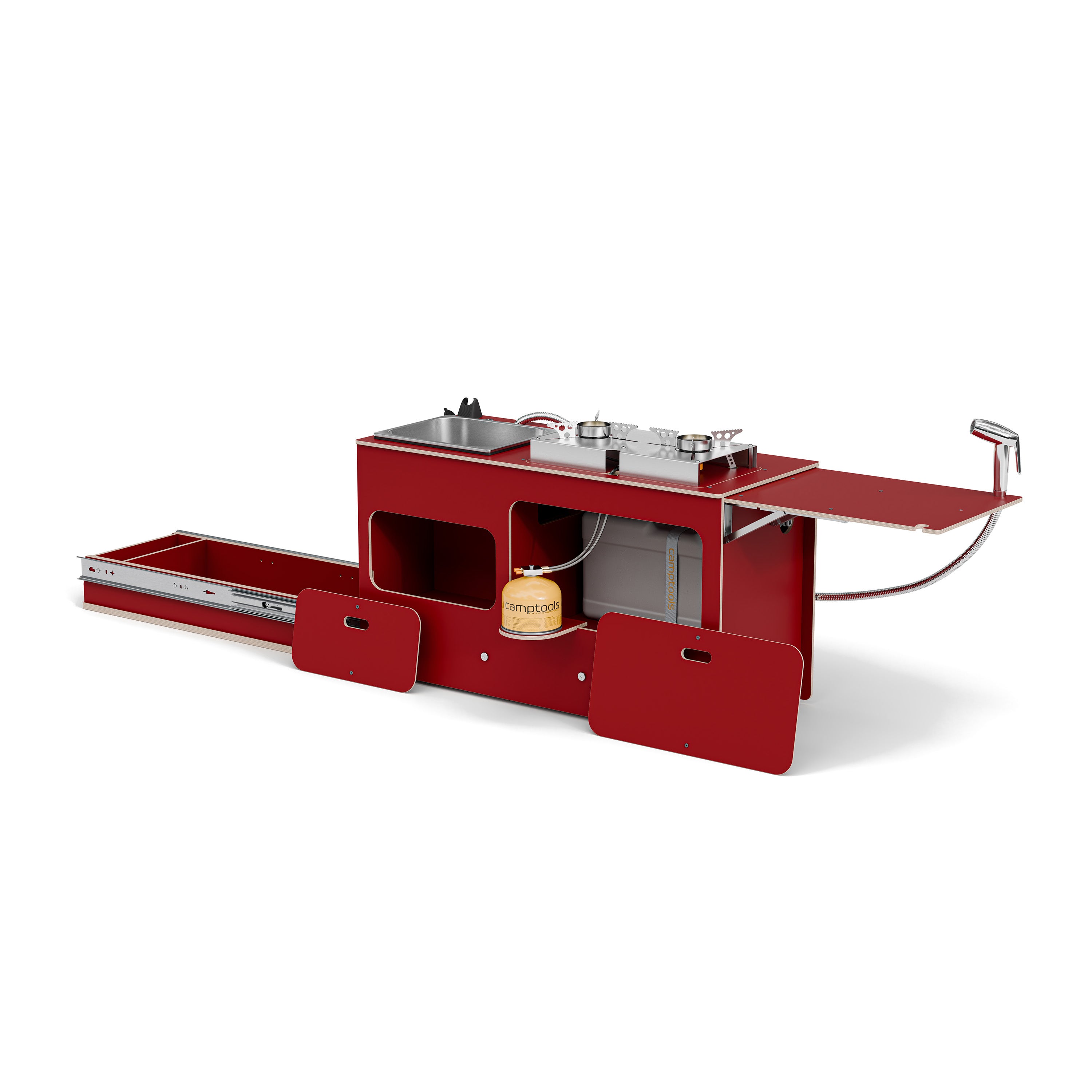 SIDEKIT2 - ausziehbare Küche für Schiebetür und Kofferraum