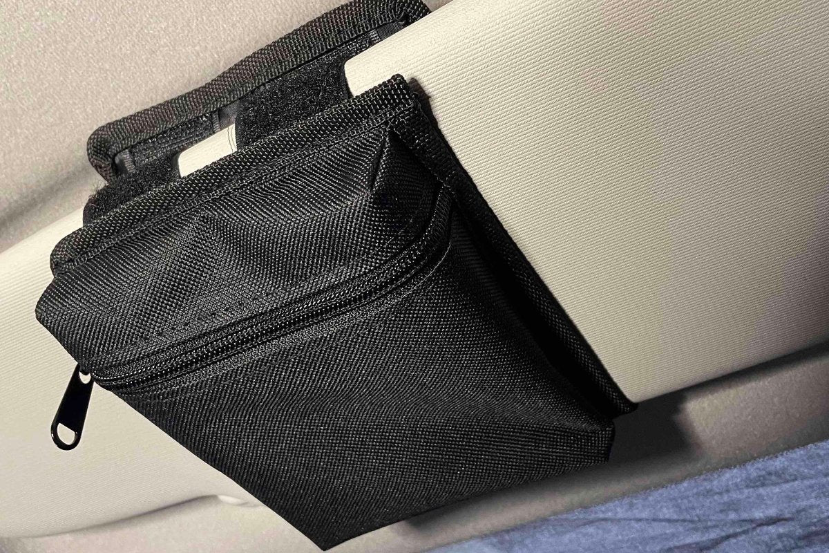 Kleiner Organizer für die Sonnenblende