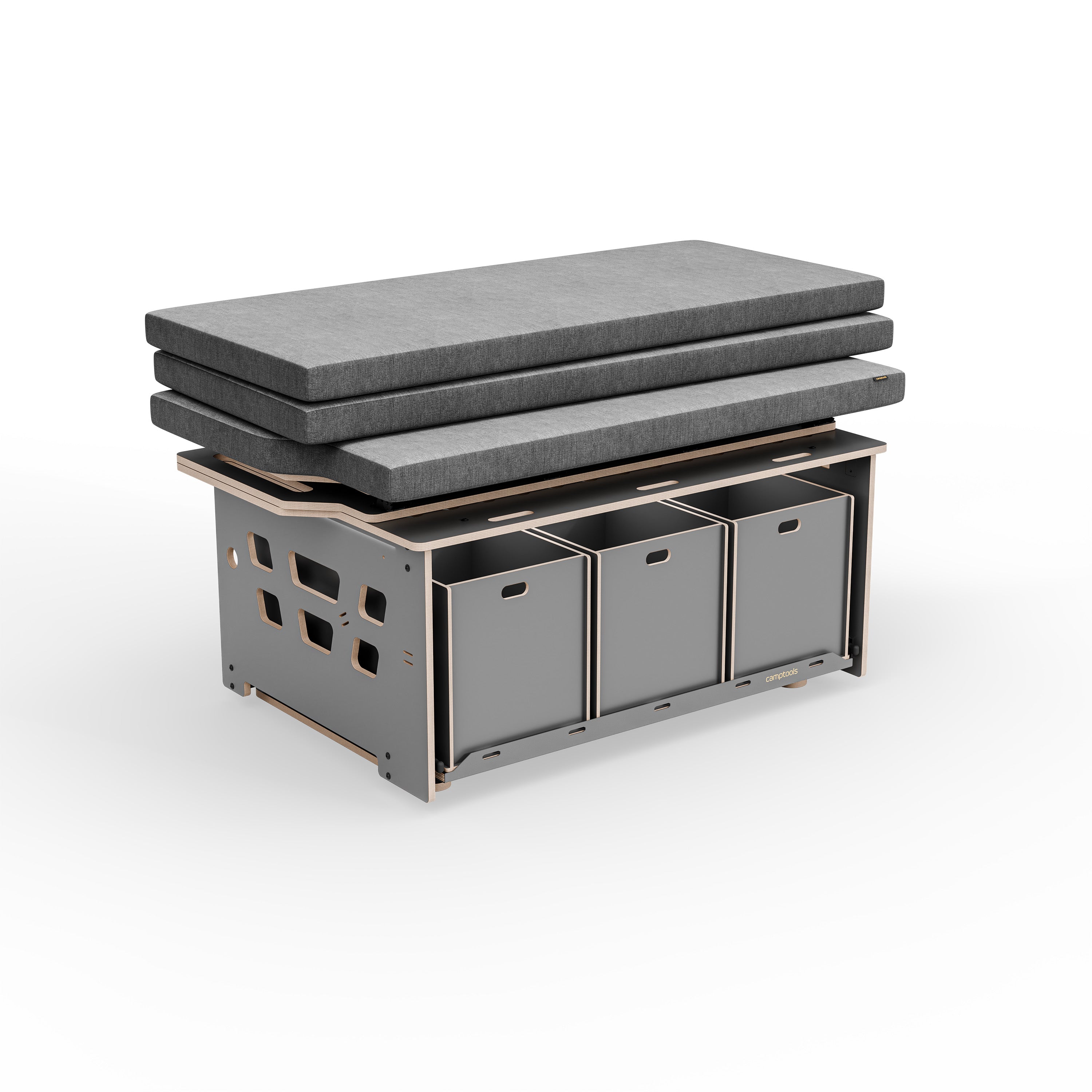 COSLEE Staukistenset inkl. Heckauszug, Staukisten und Matratze