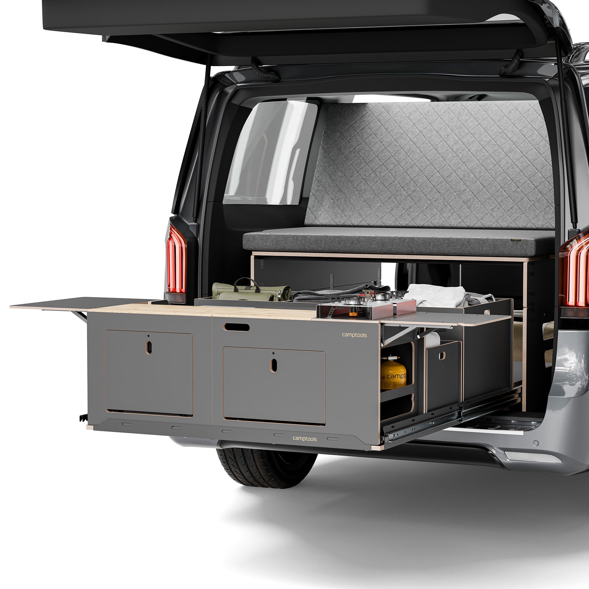 BIGBOX Komplettset inkl. Küchenmodul, Wassersystem und Kühlbox